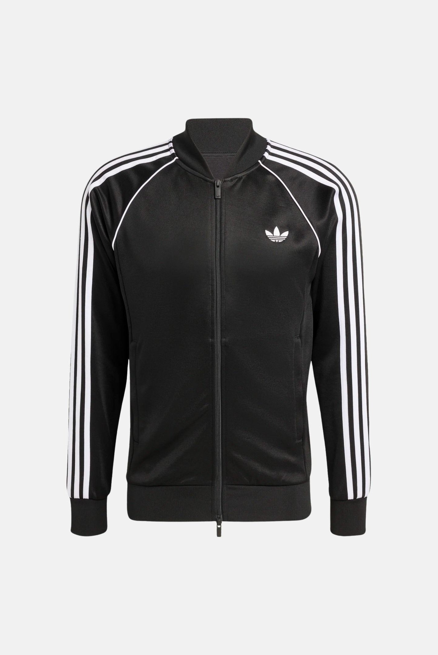 ADIDAS ORIGINALS Felpa con zip SST nera da uomo con bande laterali KE3512 . ADIDAS ORIGINALS