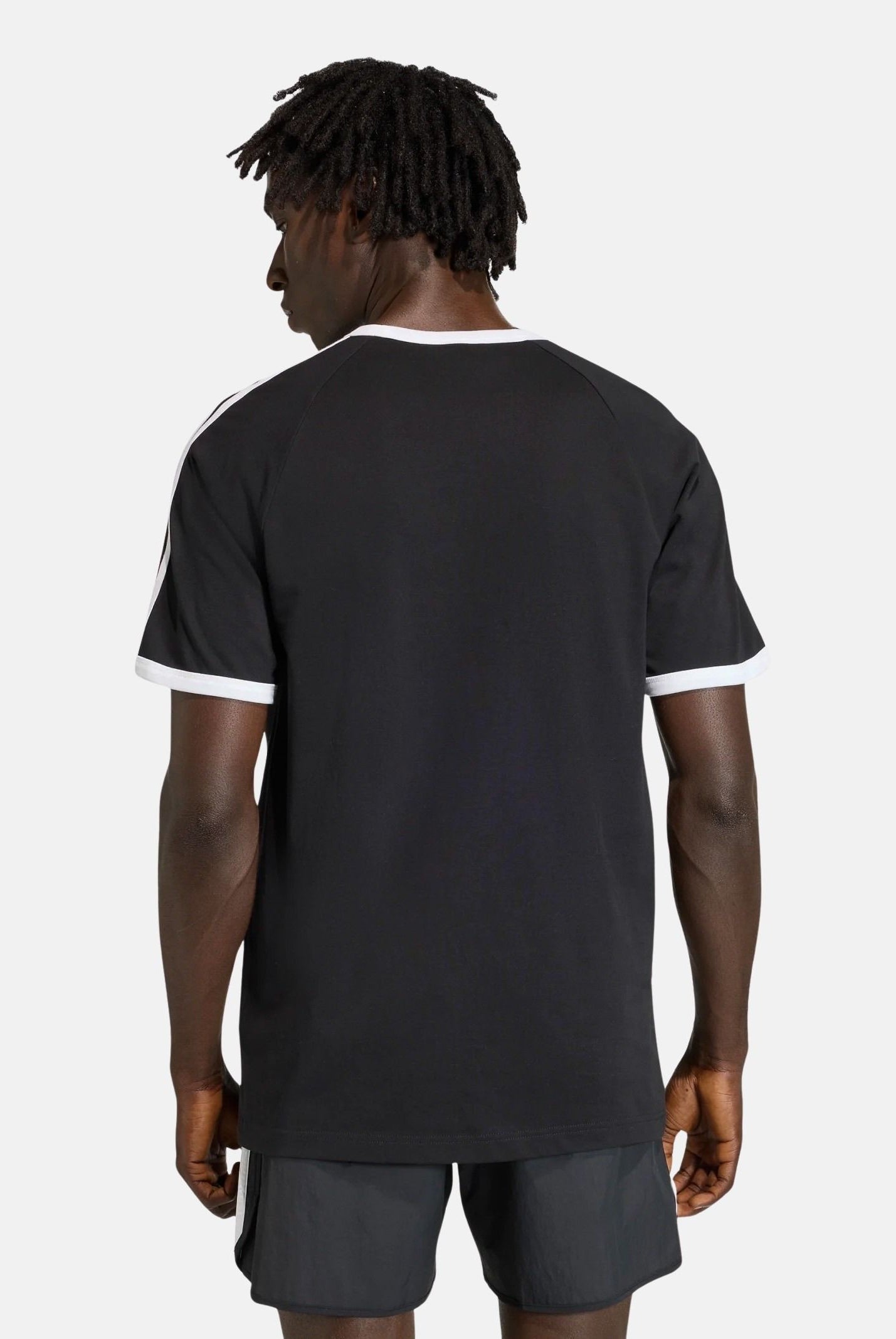 ADIDAS ORIGINALS T-shirt a manica corta 3 STRIPES nera da uomo KE3538 . ADIDAS ORIGINALS