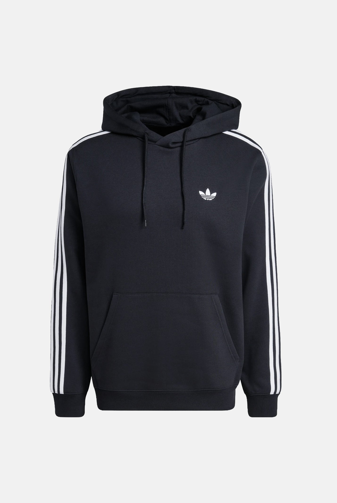 ADIDAS ORIGINALS Felpa con cappuccio HOODIE 3 STRIPES Black, nero, uomo. KE3557 . ADIDAS ORIGINALS
