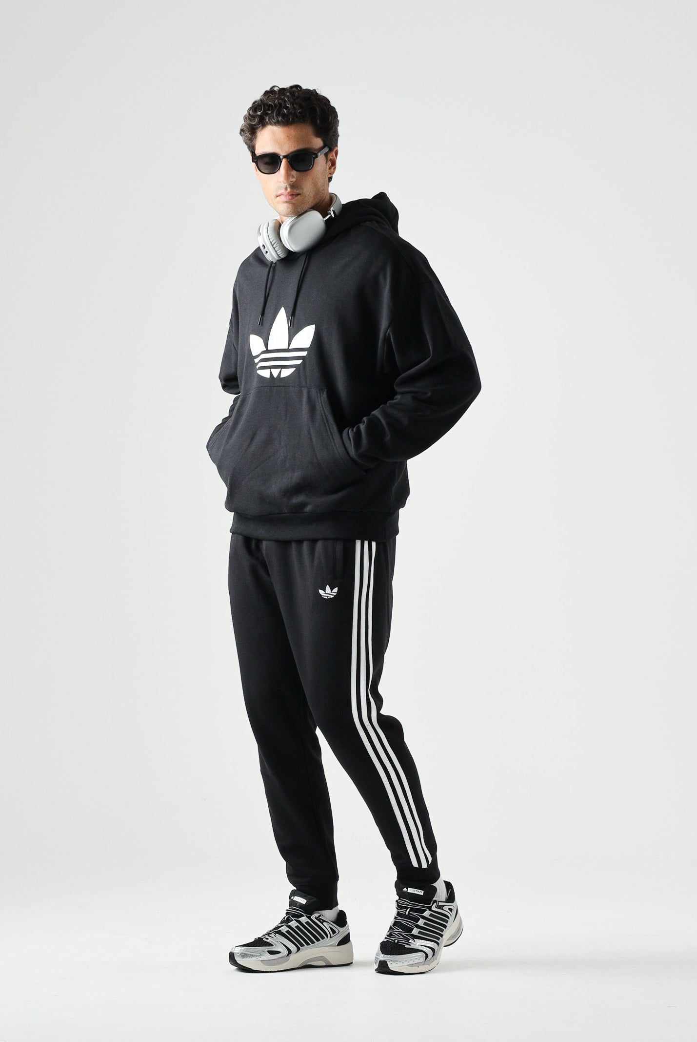 ADIDAS ORIGINALS pantaloni sportivi Pantaloni da tuta 3-Stripes black nero uomo. KE3562 . ADIDAS ORIGINALS
