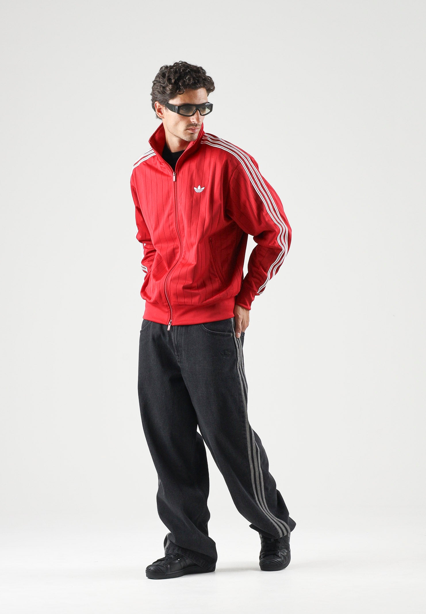 ADIDAS ORIGINALS Felpa con zip FIREBIRD da uomo KE4126 . ADIDAS ORIGINALS