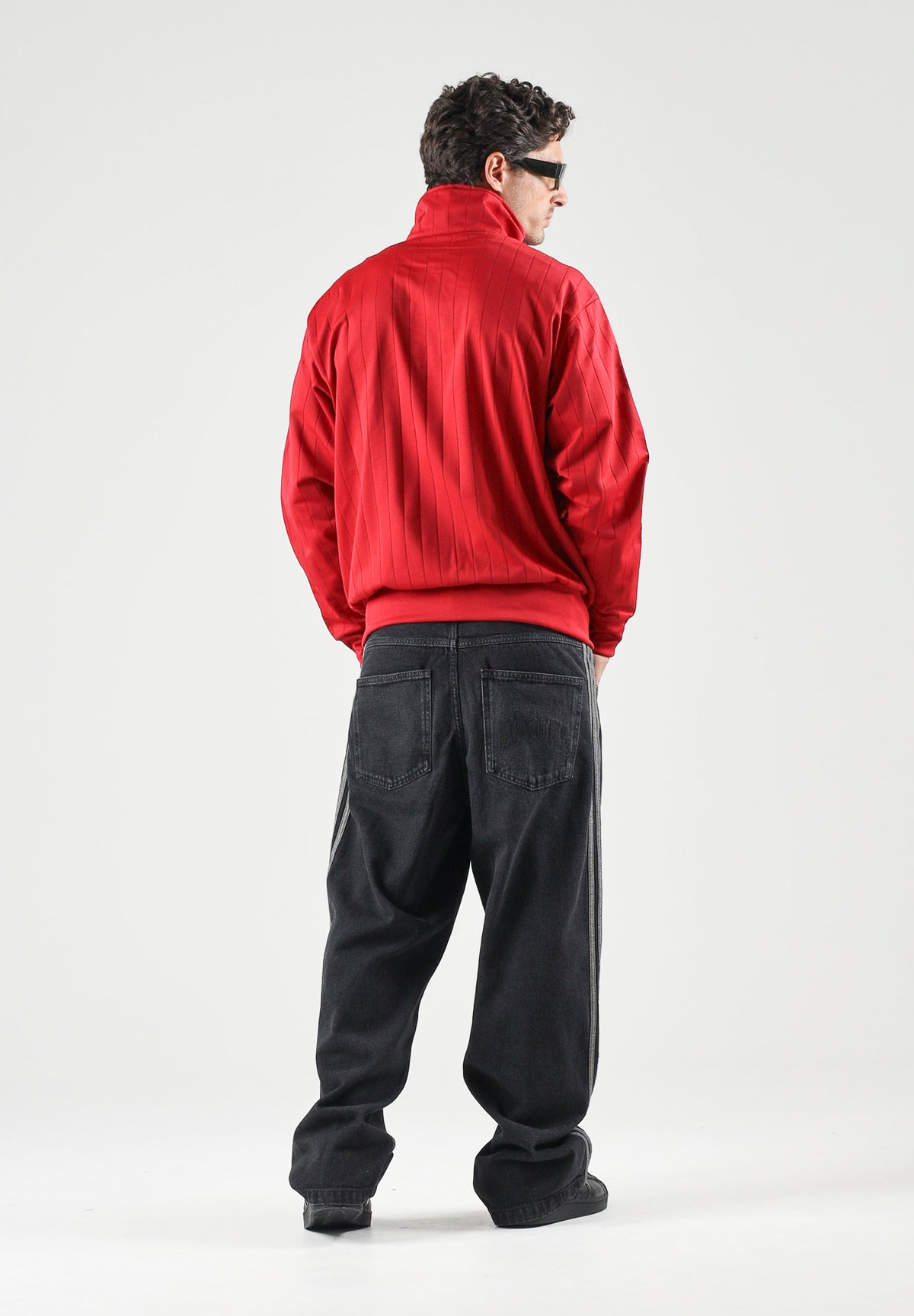 ADIDAS ORIGINALS Felpa con zip FIREBIRD rosso da uomo KE4126 . ADIDAS ORIGINALS