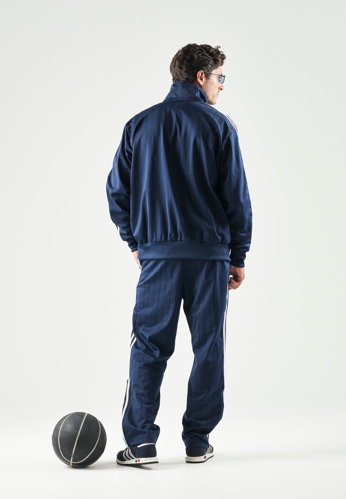 ADIDAS ORIGINALS Felpa con zip FIREBIRD blu indigo da uomo KE4128 . ADIDAS ORIGINALS