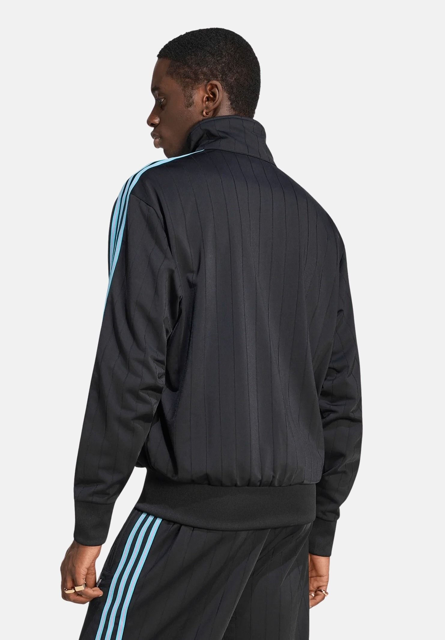 ADIDAS ORIGINALS Felpa con zip FIREBIRD DROP NEEDLE TRACK TOP Black, da uomo. KE4130 . ADIDAS ORIGINALS
