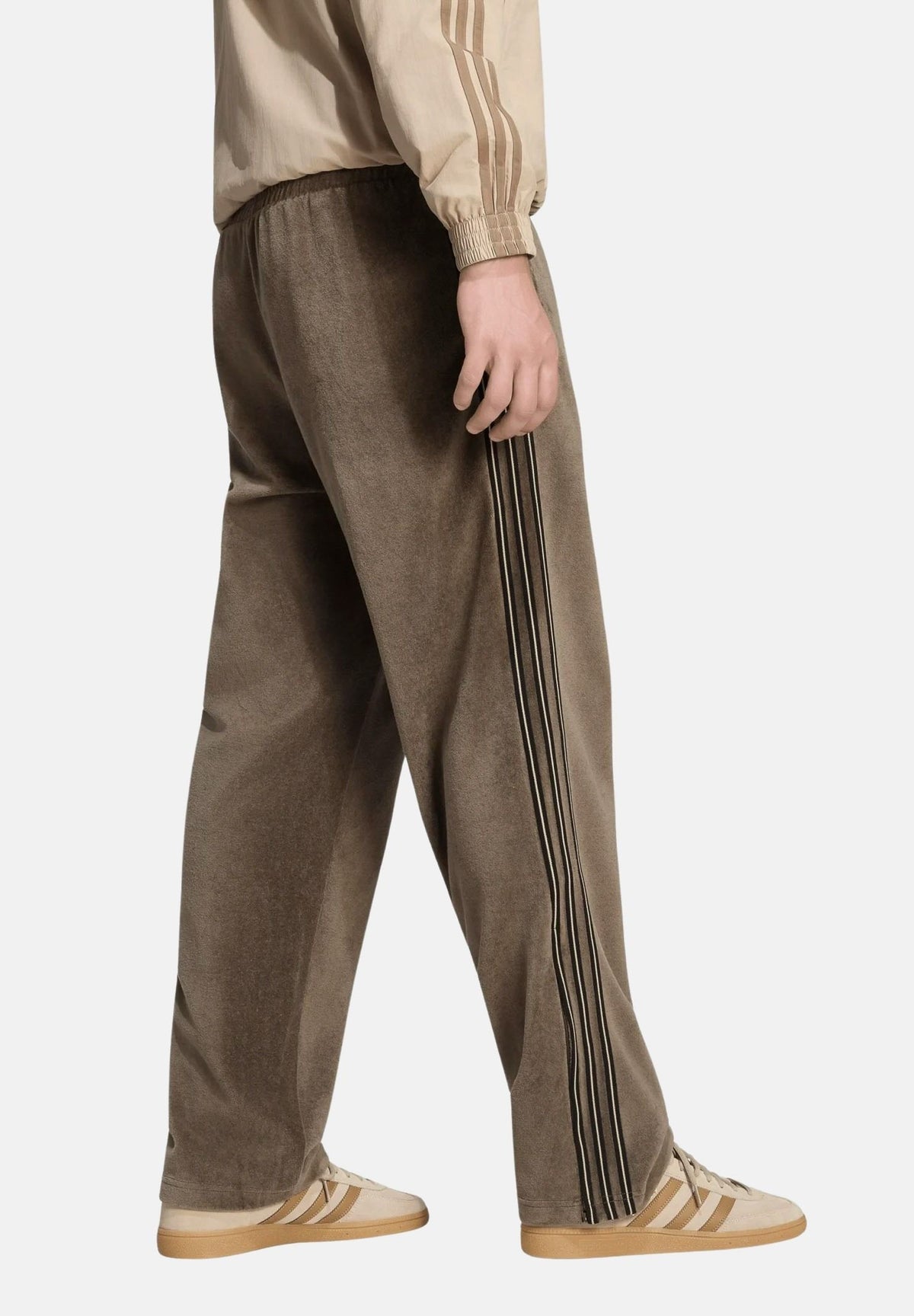ADIDAS ORIGINALS Pantaloni FIREBIRD velour-marrone da uomo KE4165 . ADIDAS ORIGINALS