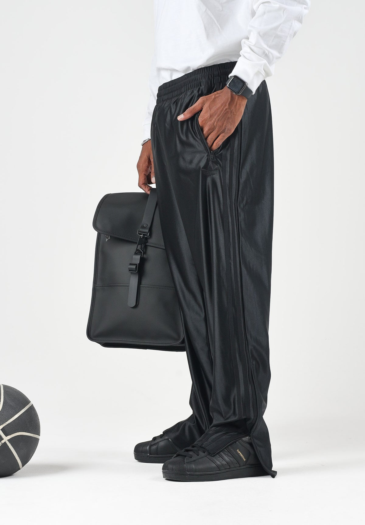 ADIDAS ORIGINALS Pantaloni sportivi FIREBIRD METALLIC TRACK neri per uomo e donna KE4168 . ADIDAS ORIGINALS