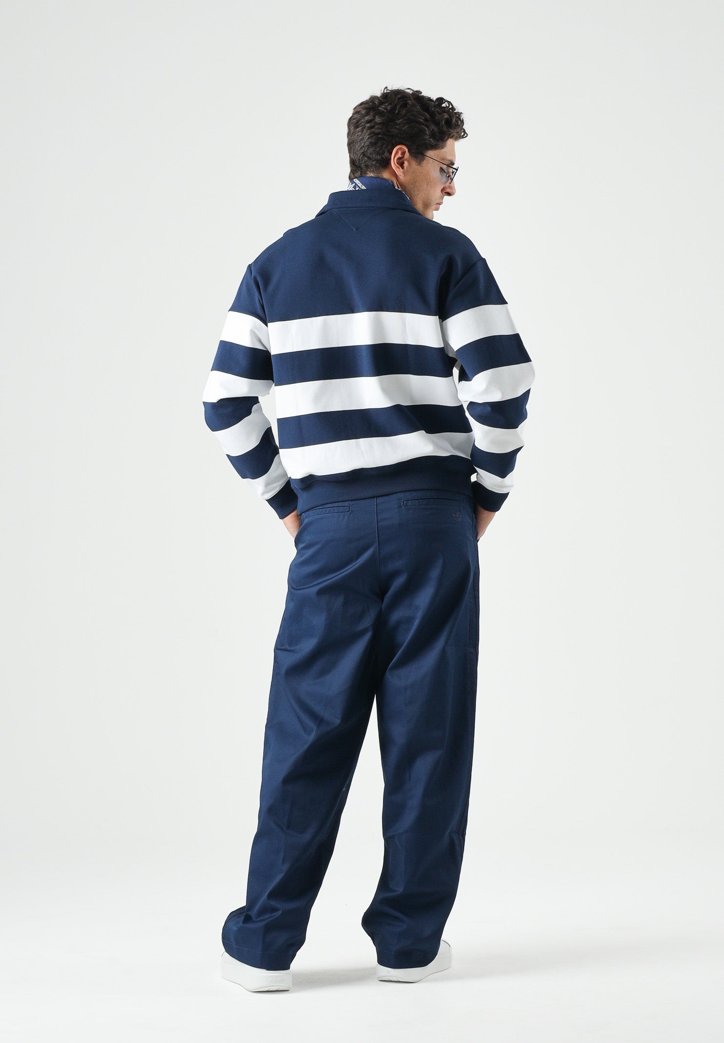 ADIDAS ORIGINALS Pantaloni casual 3-Stripes Pleated Pants nindig blu, colore basico blu, per uomo e donna. KE4176 . ADIDAS ORIGINALS