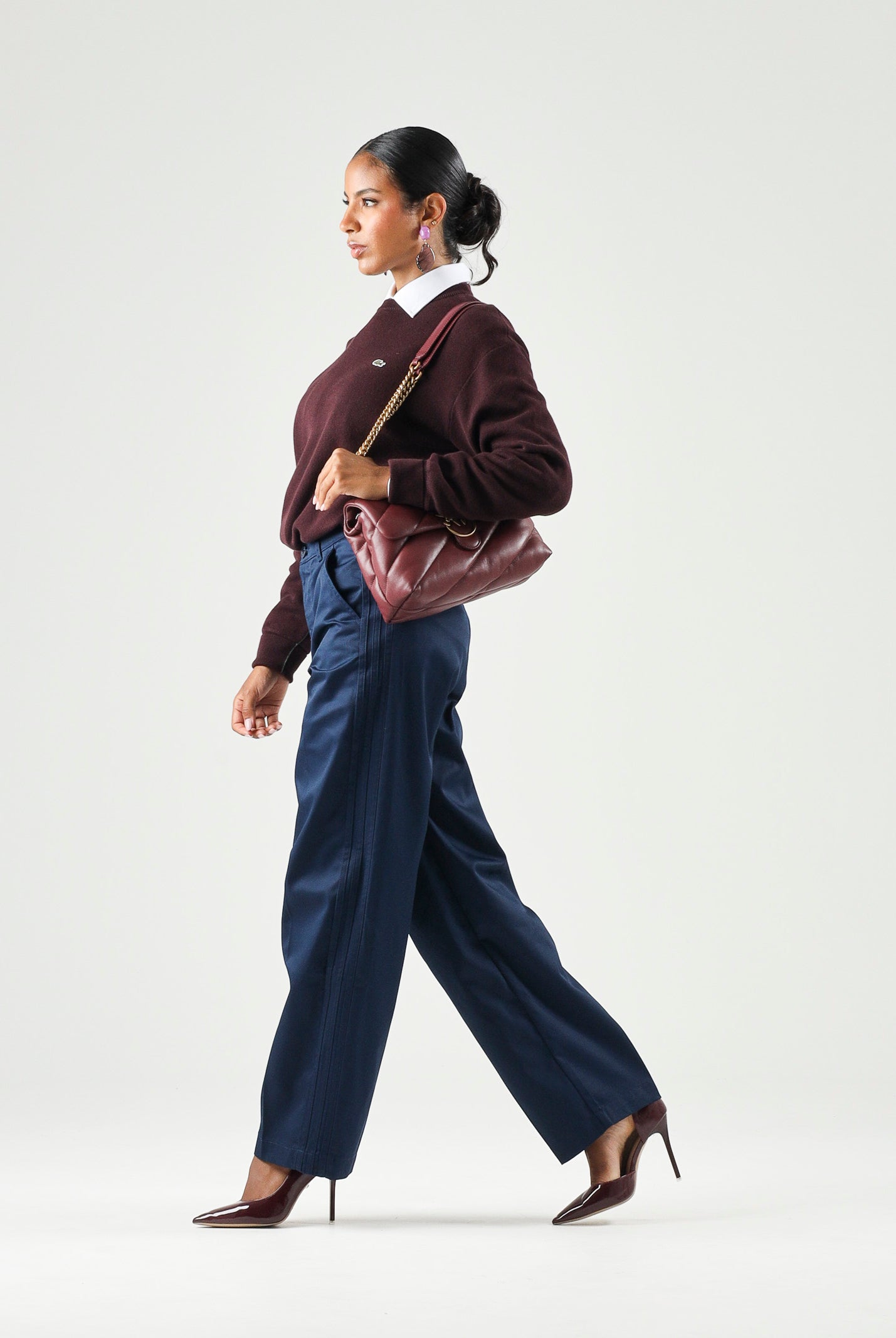 ADIDAS ORIGINALS Pantaloni casual 3-Stripes Pleated Pants nindig blu, colore basico blu, per uomo e donna. KE4176 . ADIDAS ORIGINALS