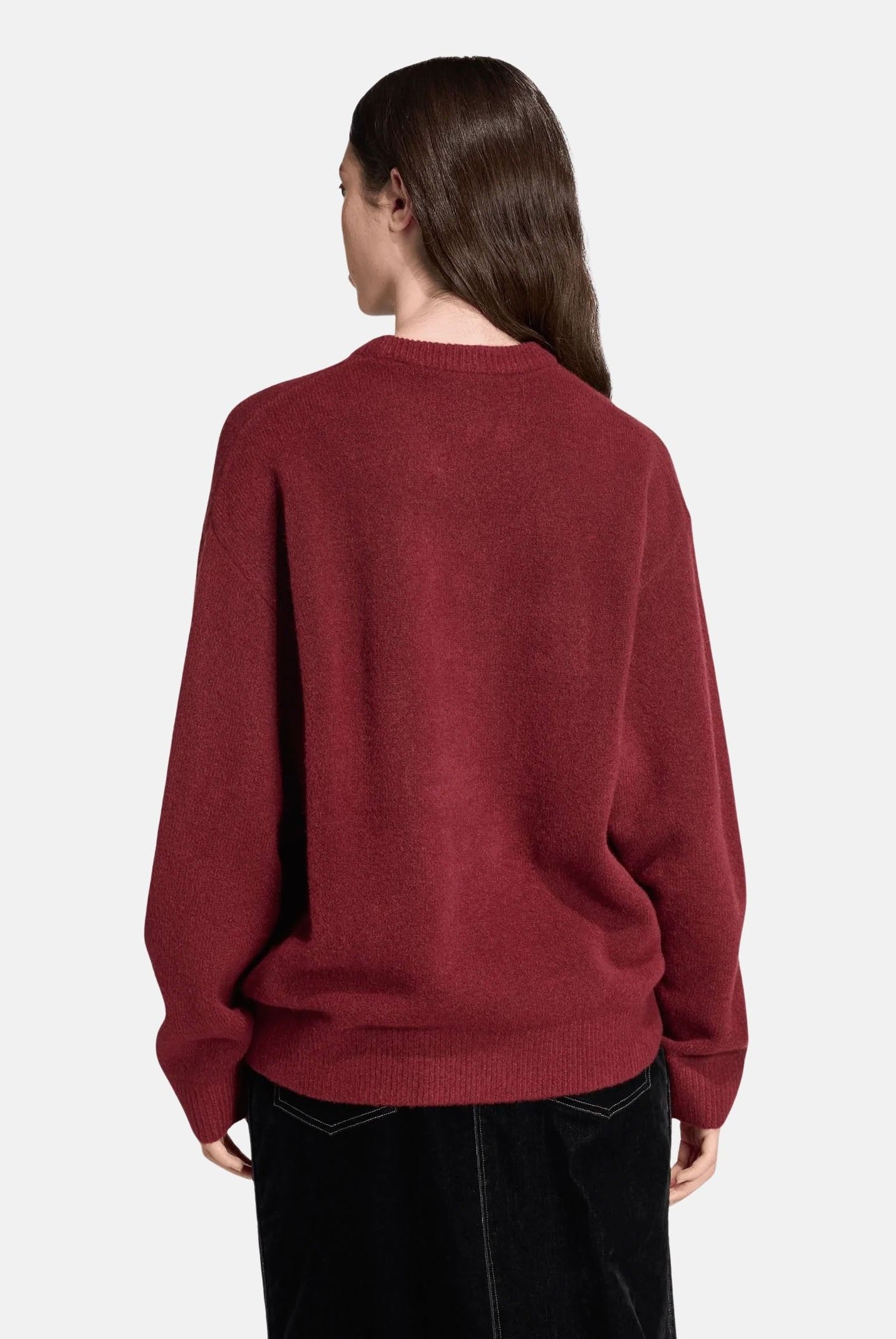 ADIDAS ORIGINALS Maglione ATHLETIC DEPARTMENT girocollo bordeaux per uomo e donna <BR/> KF2537 . ADIDAS ORIGINALS