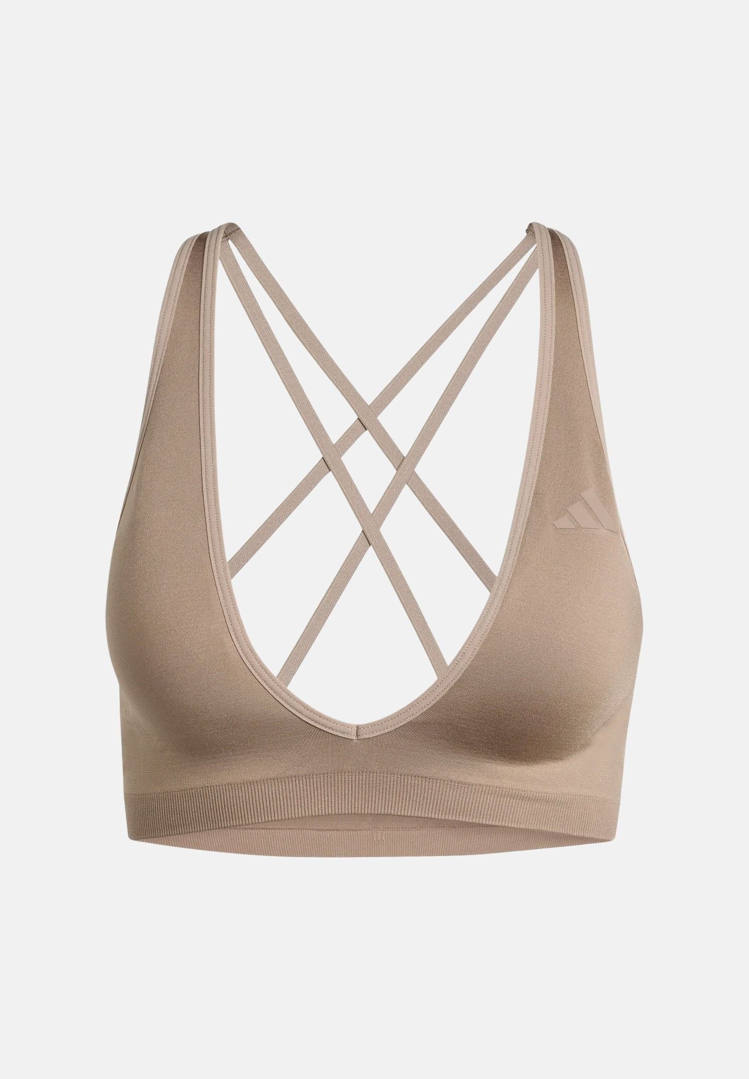 ADIDAS PERFORMANCE TopWORKOUT SNITH LIGHT sportivo beige da donna <BR/> KG1972 . ADIDAS PERFORMANCE