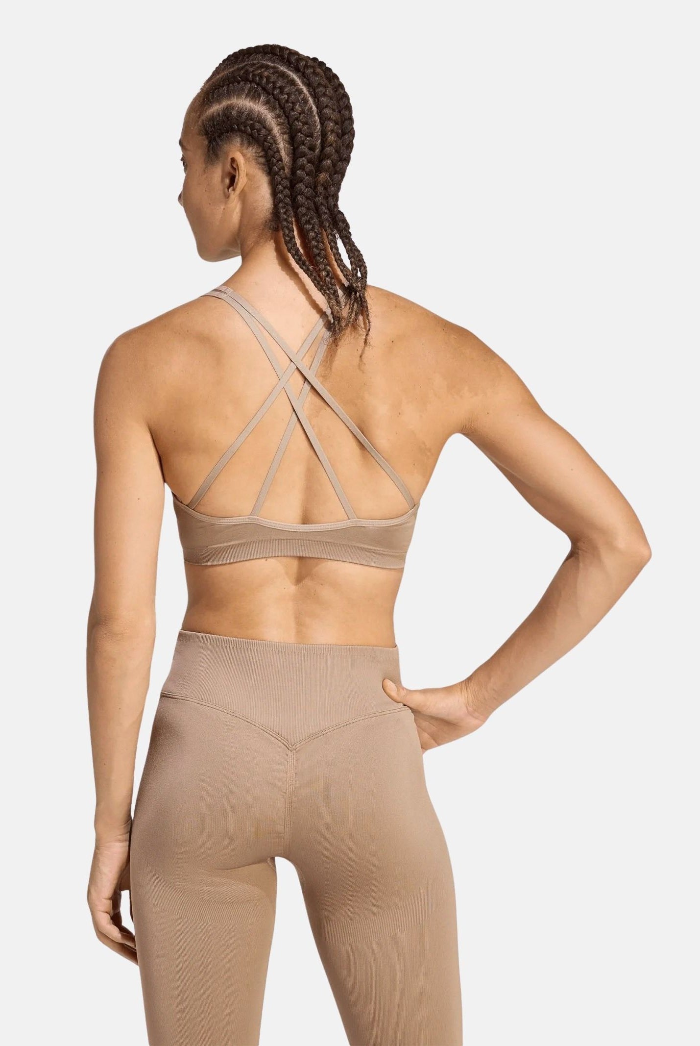 ADIDAS PERFORMANCE TopWORKOUT SNITH LIGHT sportivo beige da donna <BR/> KG1972 . ADIDAS PERFORMANCE