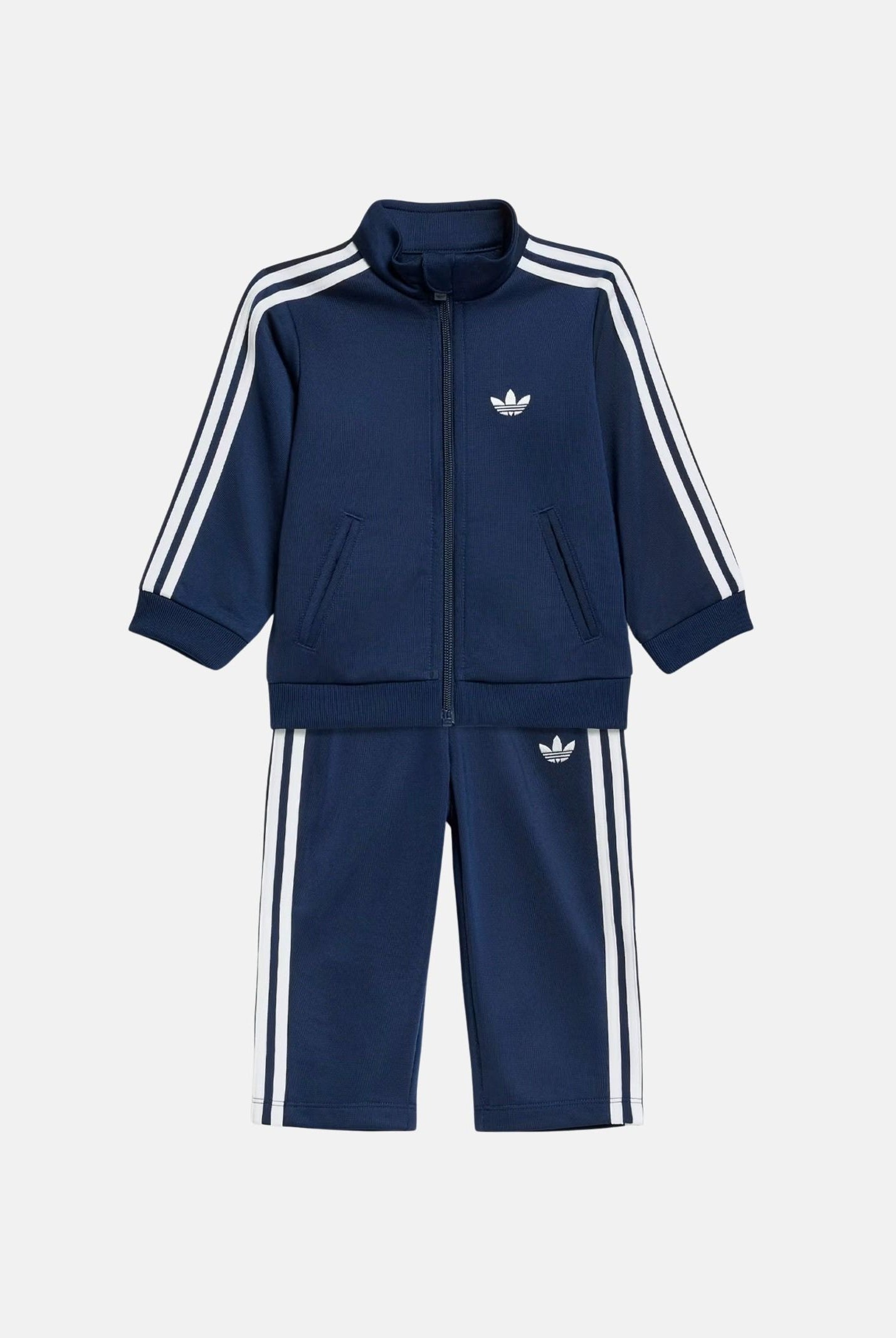 ADIDAS ORIGINALS Tuta TRACKSUIT FIREBIRD indigo blu da neonato con iconiche 3-Stripes a contrasto KG3884 . ADIDAS ORIGINALS