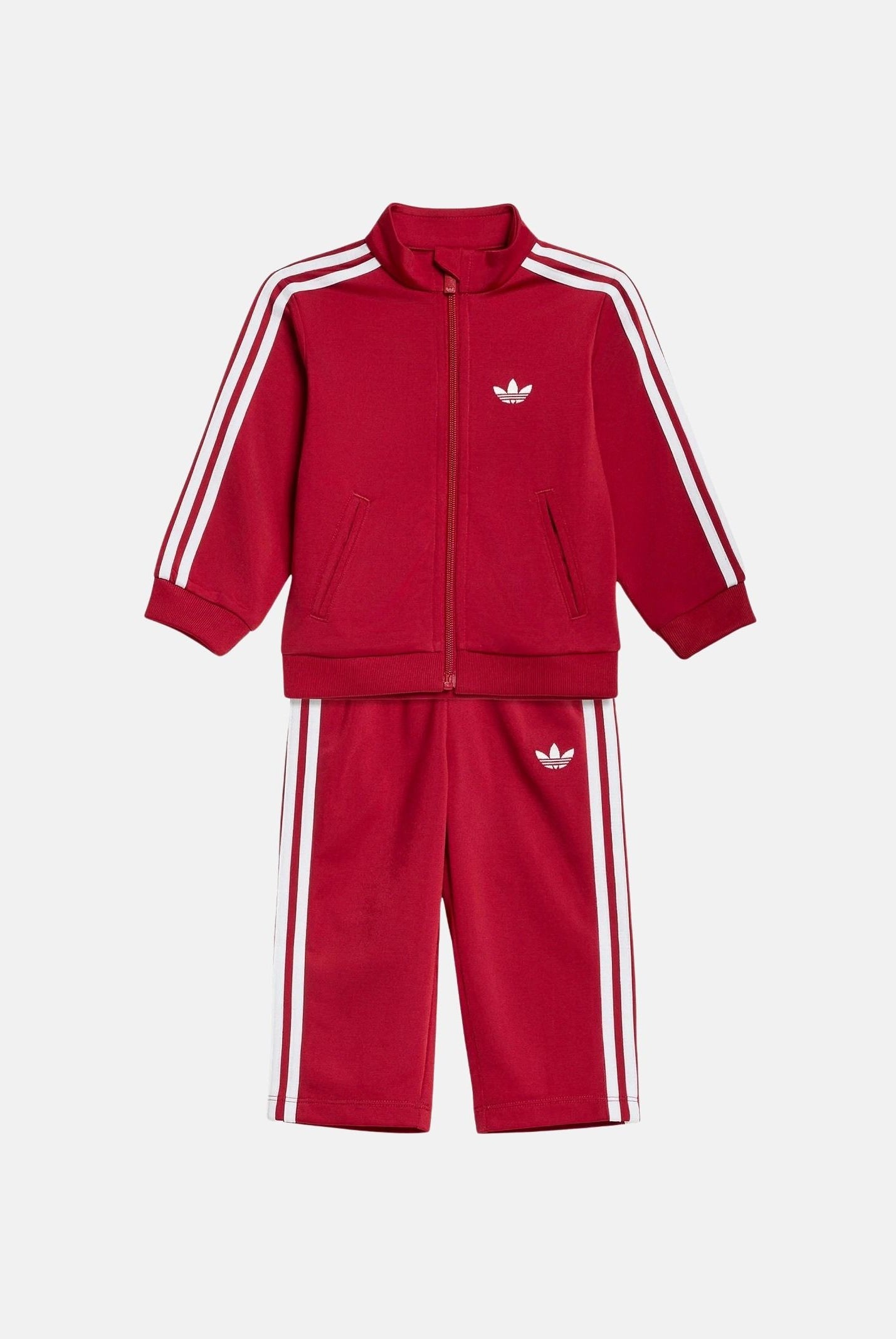 ADIDAS ORIGINALS Tuta TMVIRE TMM rosso da neonato con lgo iconico KG3886 . ADIDAS ORIGINALS