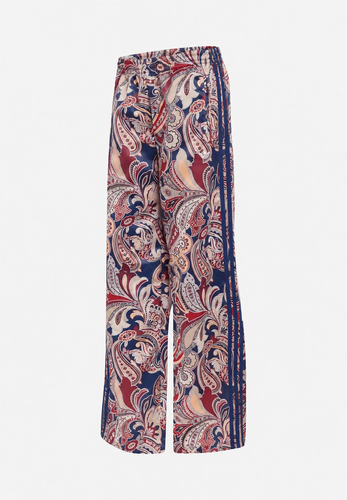 ADIDAS ORIGINALS Pantaloni WIDE LEG PAISLEY multicolore per donna con stampa all-over e bande laterali. KH0764 . ADIDAS ORIGINALS