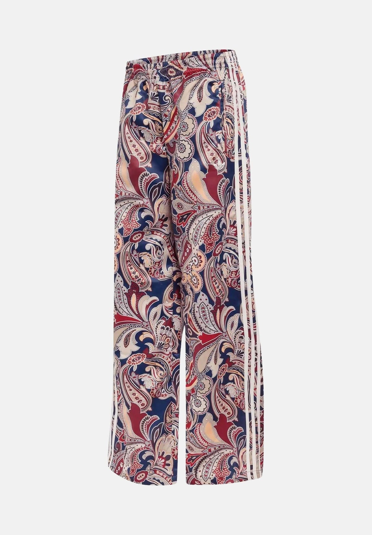 ADIDAS ORIGINALS Pantaloni WIDE LEG PAISLEY multicolore per donna con stampa all-over e bande laterali. KH0764 . ADIDAS ORIGINALS