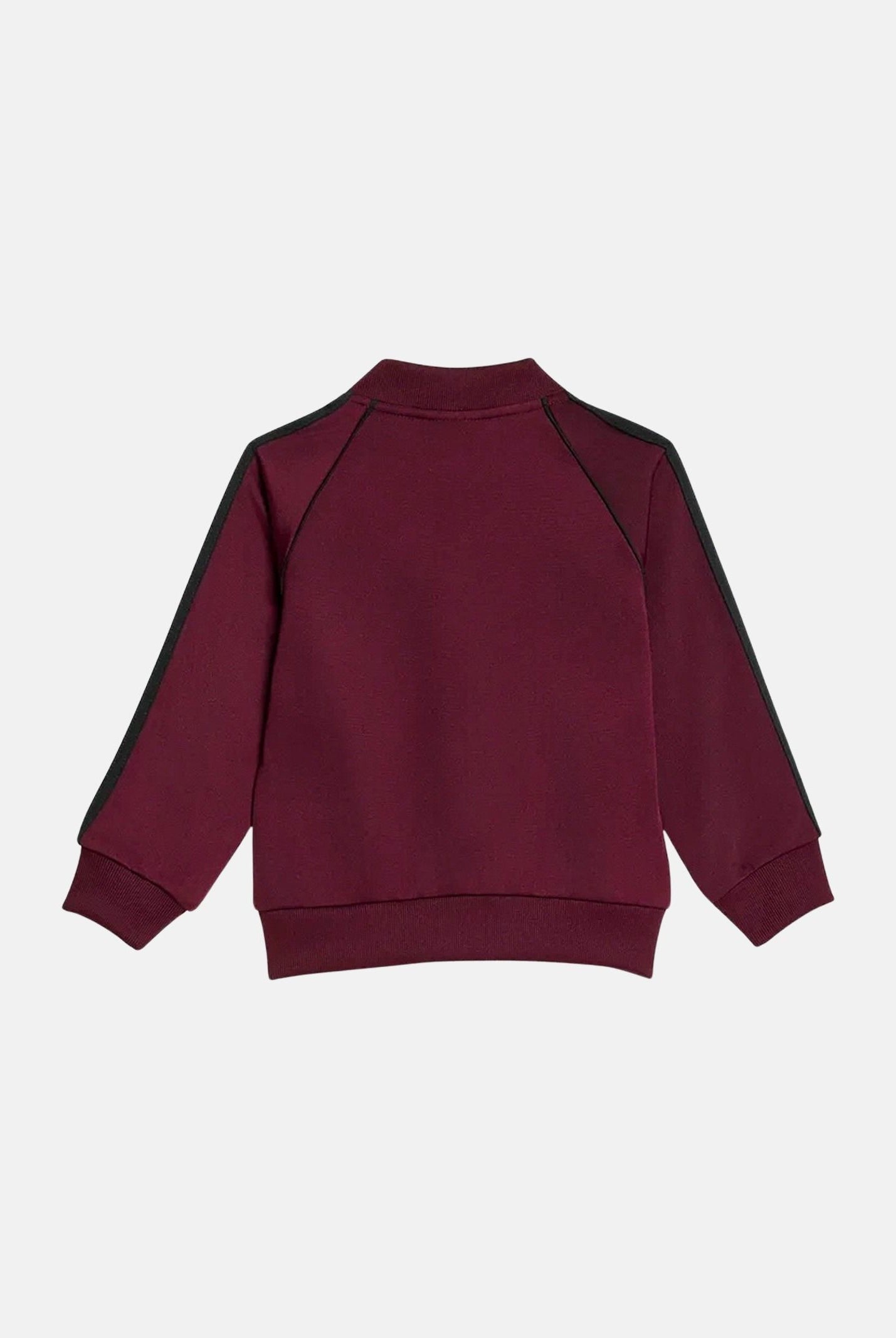 ADIDAS ORIGINALS Tuta SST Maroon bordeaux neonato con iconiche 3-Stripes a contrasto e logo Trefoil KH0847 . ADIDAS ORIGINALS