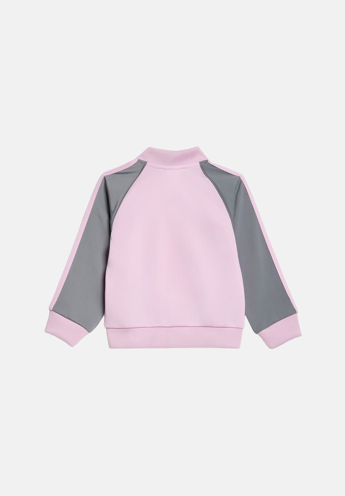 ADIDAS ORIGINALS Tuta SST TRACKSUIT rosa per neonato con giacca zippata, colletto alla coreana e tre strisce laterali. KH0849 . ADIDAS ORIGINALS