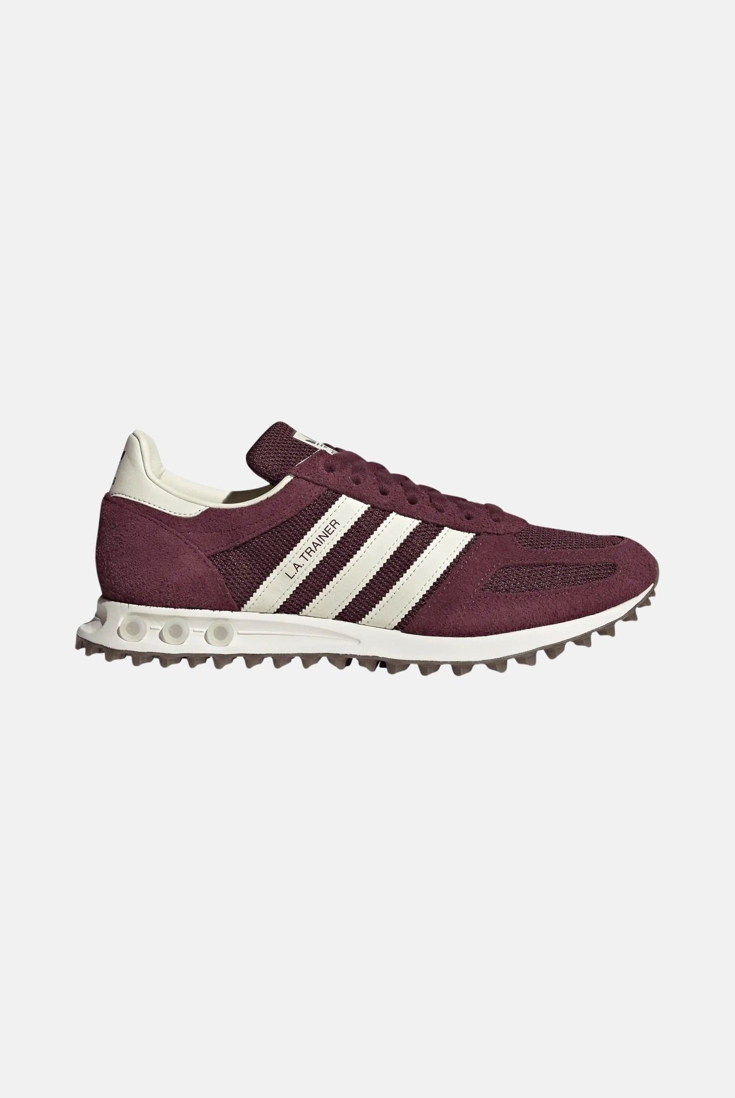 ADIDAS ORIGINALS Sneakers LA TRAINER OG Maroon bordeaux con inserti in suede KH9682 . ADIDAS ORIGINALS