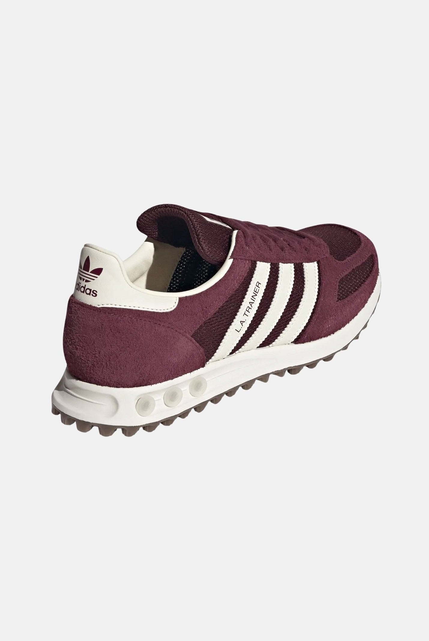 ADIDAS ORIGINALS Sneakers LA TRAINER OG Maroon bordeaux con inserti in suede KH9682 . ADIDAS ORIGINALS