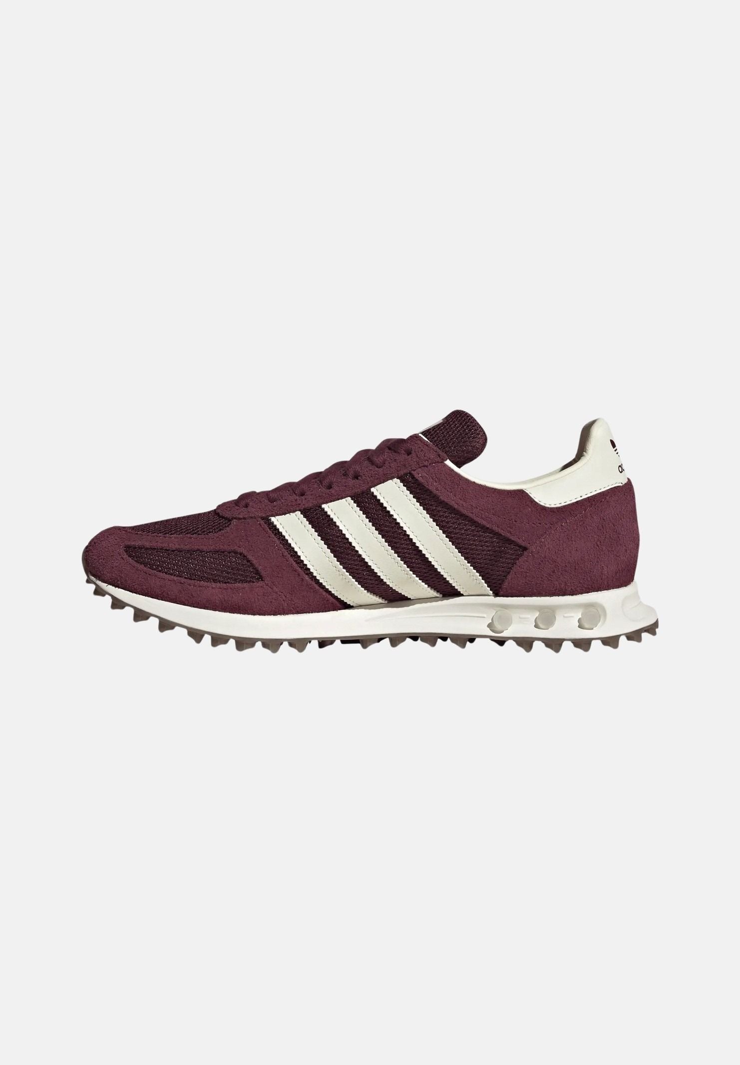 ADIDAS ORIGINALS Sneakers LA TRAINER OG Maroon bordeaux con inserti in suede KH9682 . ADIDAS ORIGINALS
