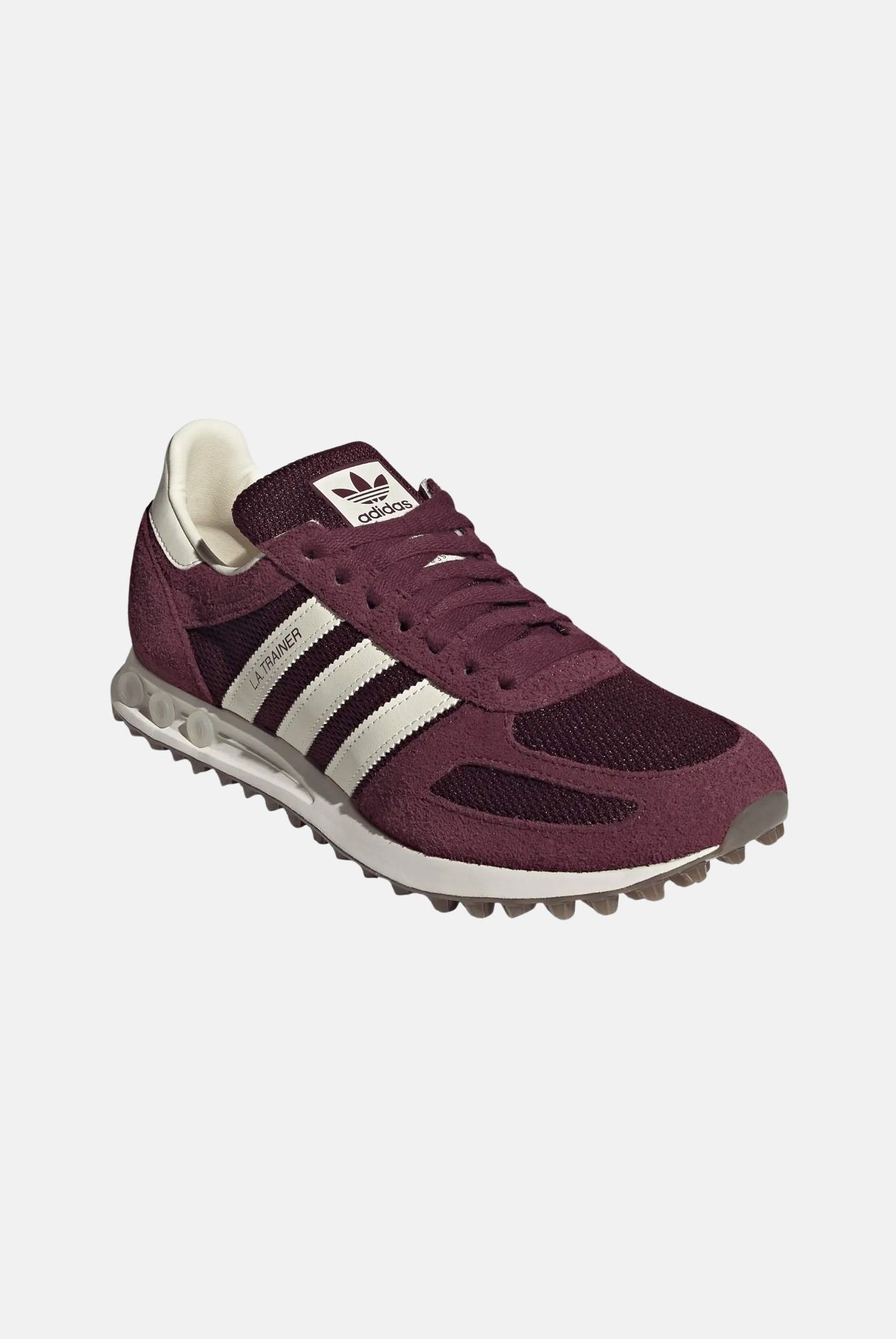 ADIDAS ORIGINALS Sneakers LA TRAINER OG Maroon bordeaux con inserti in suede KH9682 . ADIDAS ORIGINALS