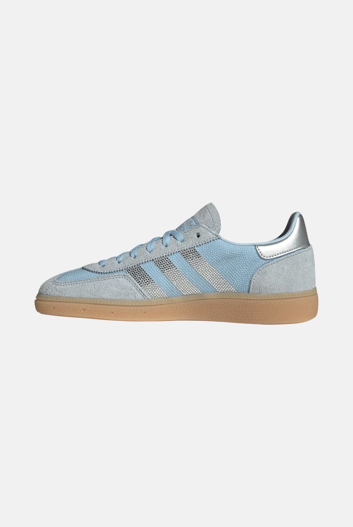 ADIDAS ORIGINALS Sneakers HANDBALL SPEZIAL azzurra per donna con finiture argentate KI2178 . ADIDAS ORIGINALS