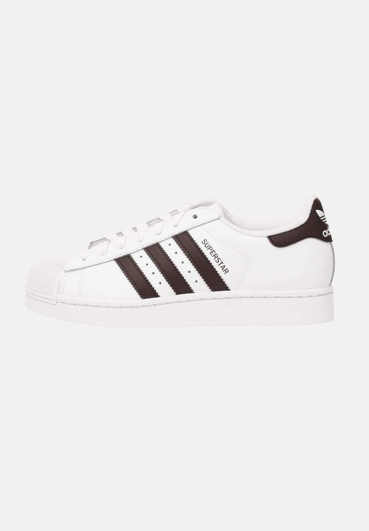 ADIDAS ORIGINALS Sneakers SUPERSTAR II bianche e marroni per uomo e donna KI4163 . ADIDAS ORIGINALS