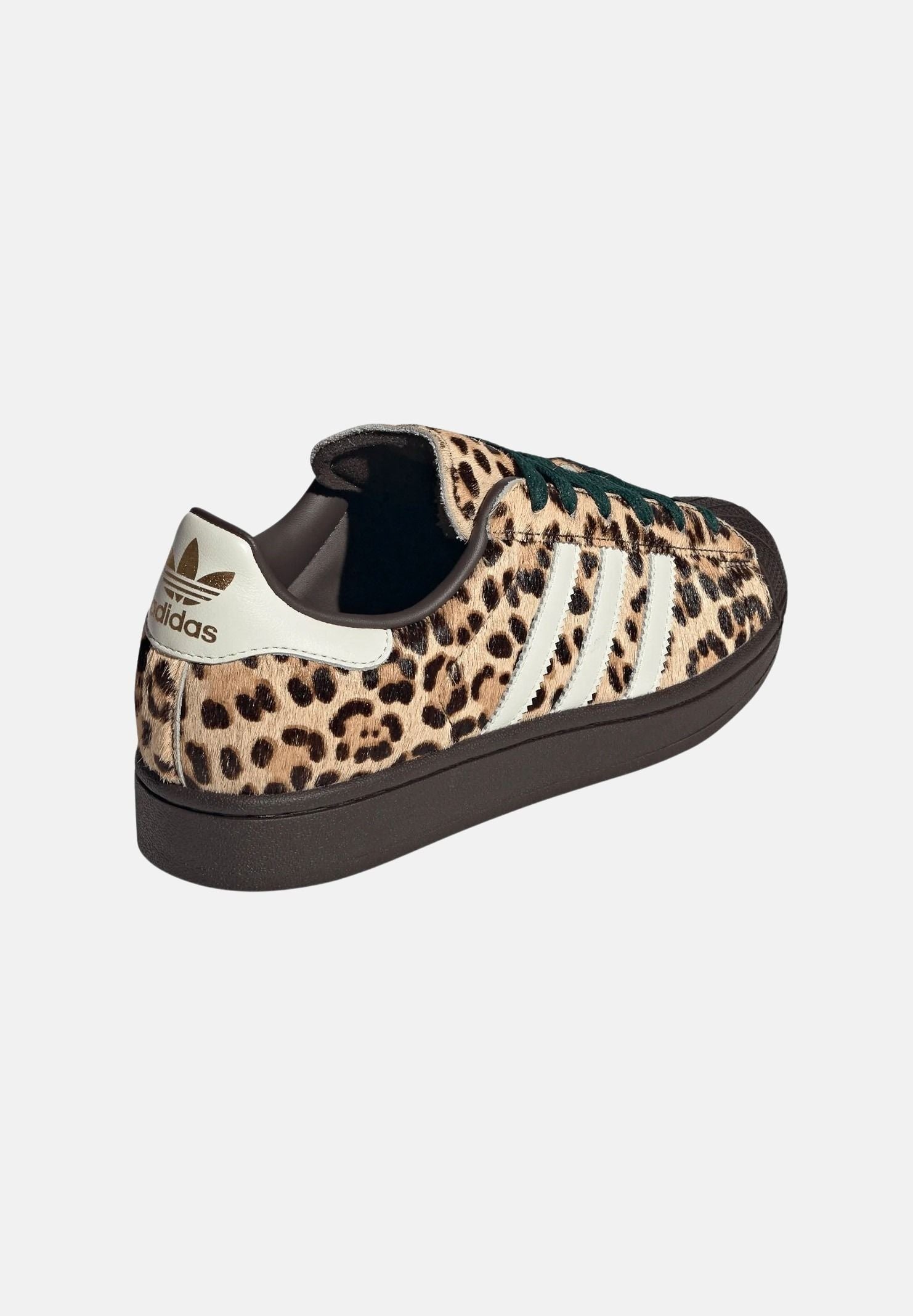 ADIDAS ORIGINALS Sneakers SUPERSTAR II leopardate e marroni per uomo e donna KI4203 . ADIDAS ORIGINALS