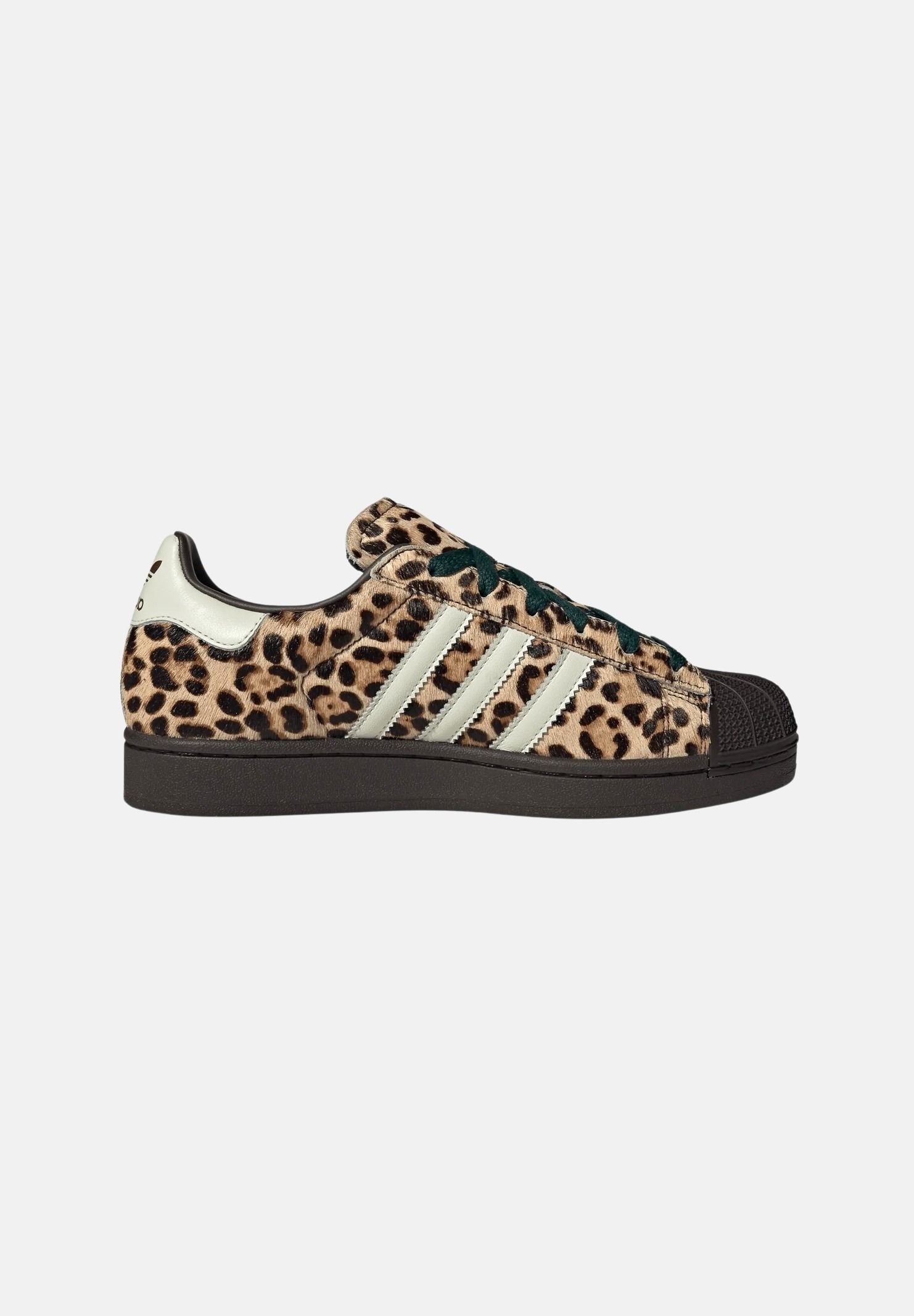 ADIDAS ORIGINALS Sneakers SUPERSTAR II leopardate e marroni per uomo e donna KI4203 . ADIDAS ORIGINALS