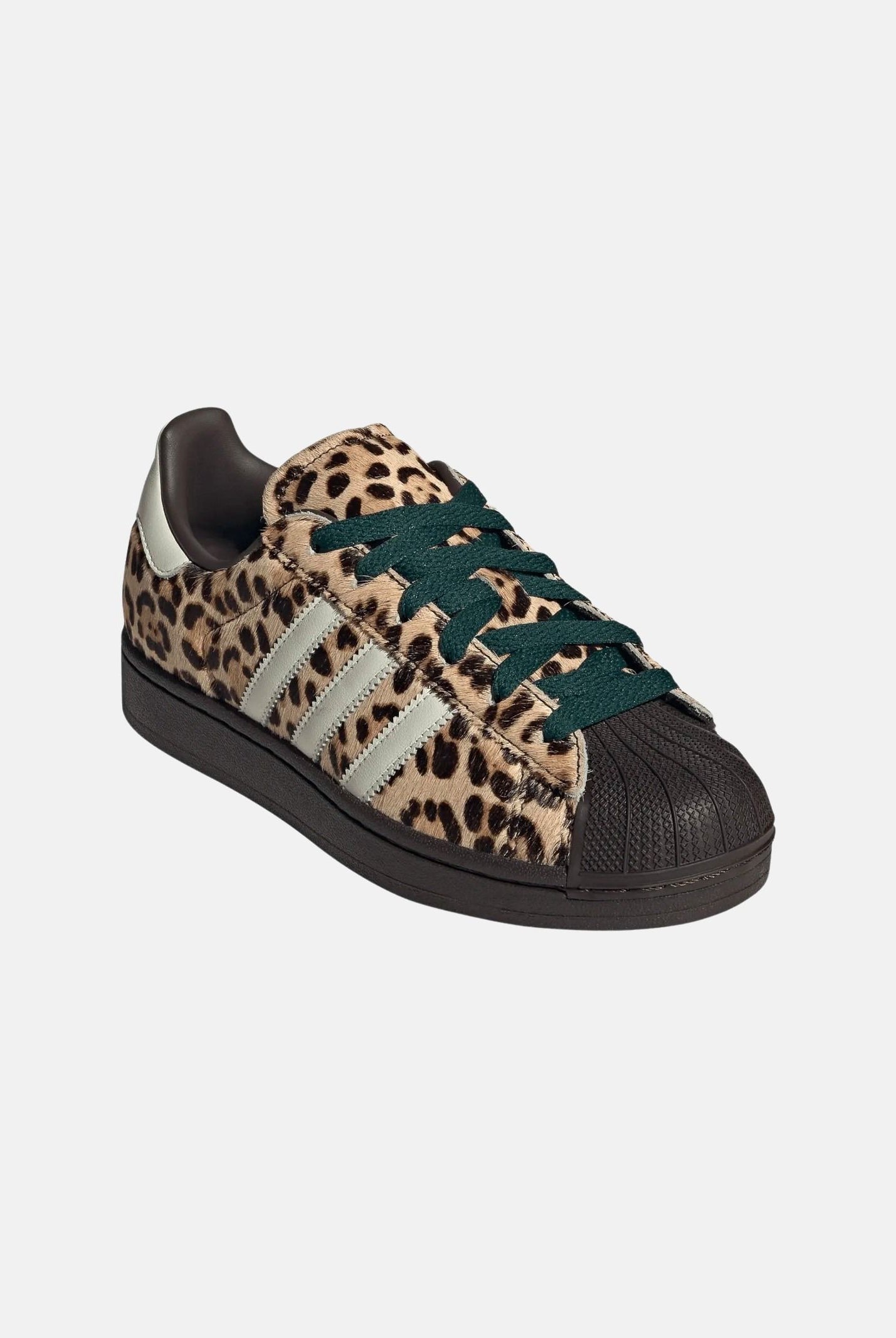 ADIDAS ORIGINALS Sneakers SUPERSTAR II leopardate e marroni per uomo e donna KI4203 . ADIDAS ORIGINALS