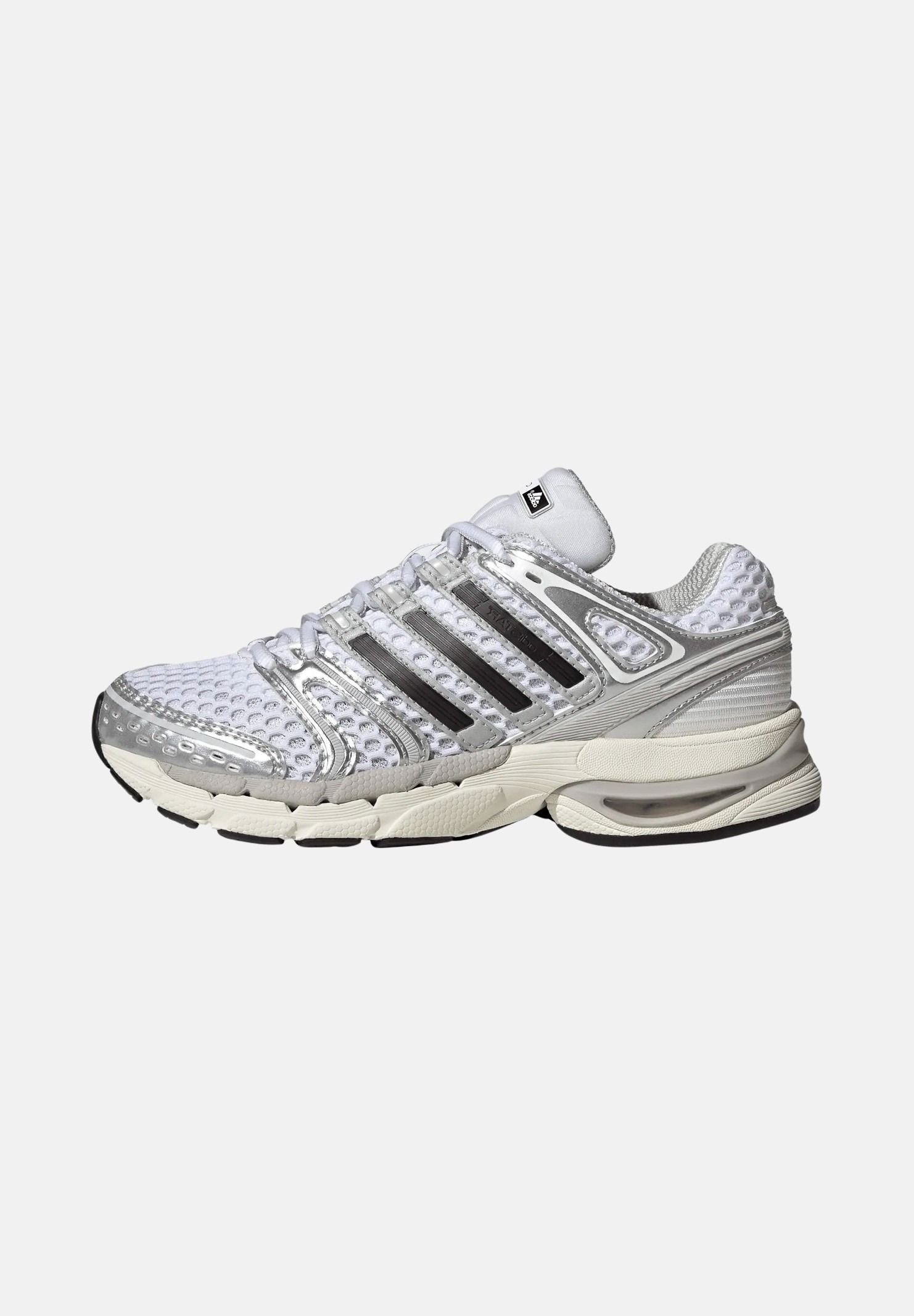 ADIDAS ORIGINALS Sneakers ADISTAR CONTROL 5 white/ silver bianco grigio da donna con dettagi metalizzati a contrasto<BR/> KI8732 . ADIDAS ORIGINALS