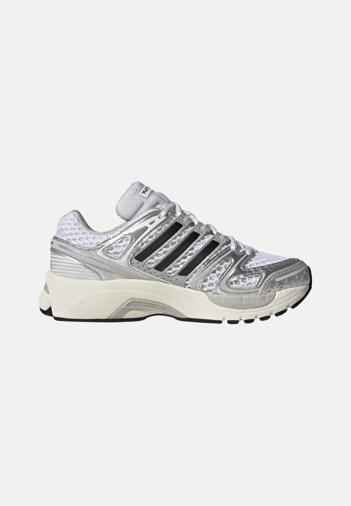 ADIDAS ORIGINALS Sneakers ADISTAR CONTROL 5 white/ silver bianco grigio da donna con dettagi metalizzati a contrasto<BR/> KI8732 . ADIDAS ORIGINALS