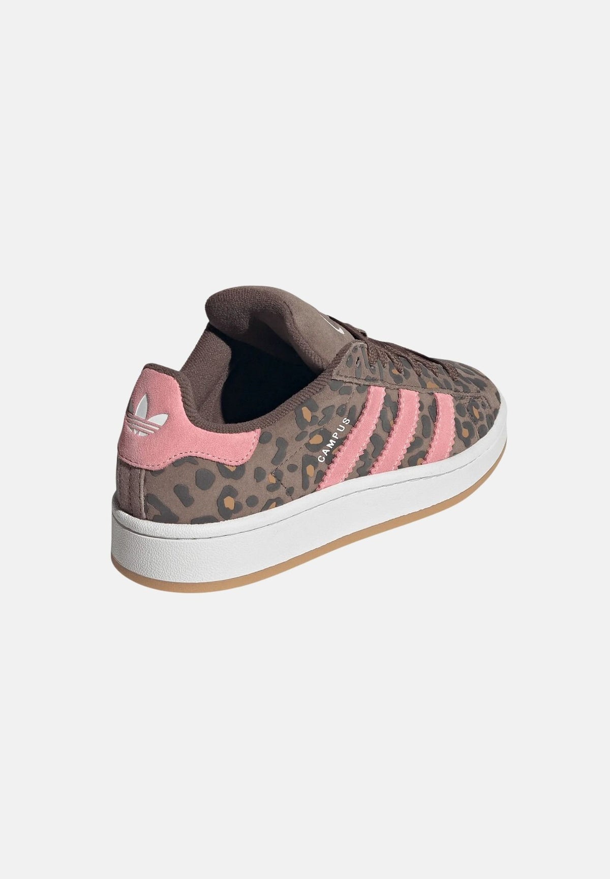 ADIDAS ORIGINALS Sneakers CAMPUS marrone e rosa da donna con stampa animalier leopardata KI9431 . ADIDAS ORIGINALS