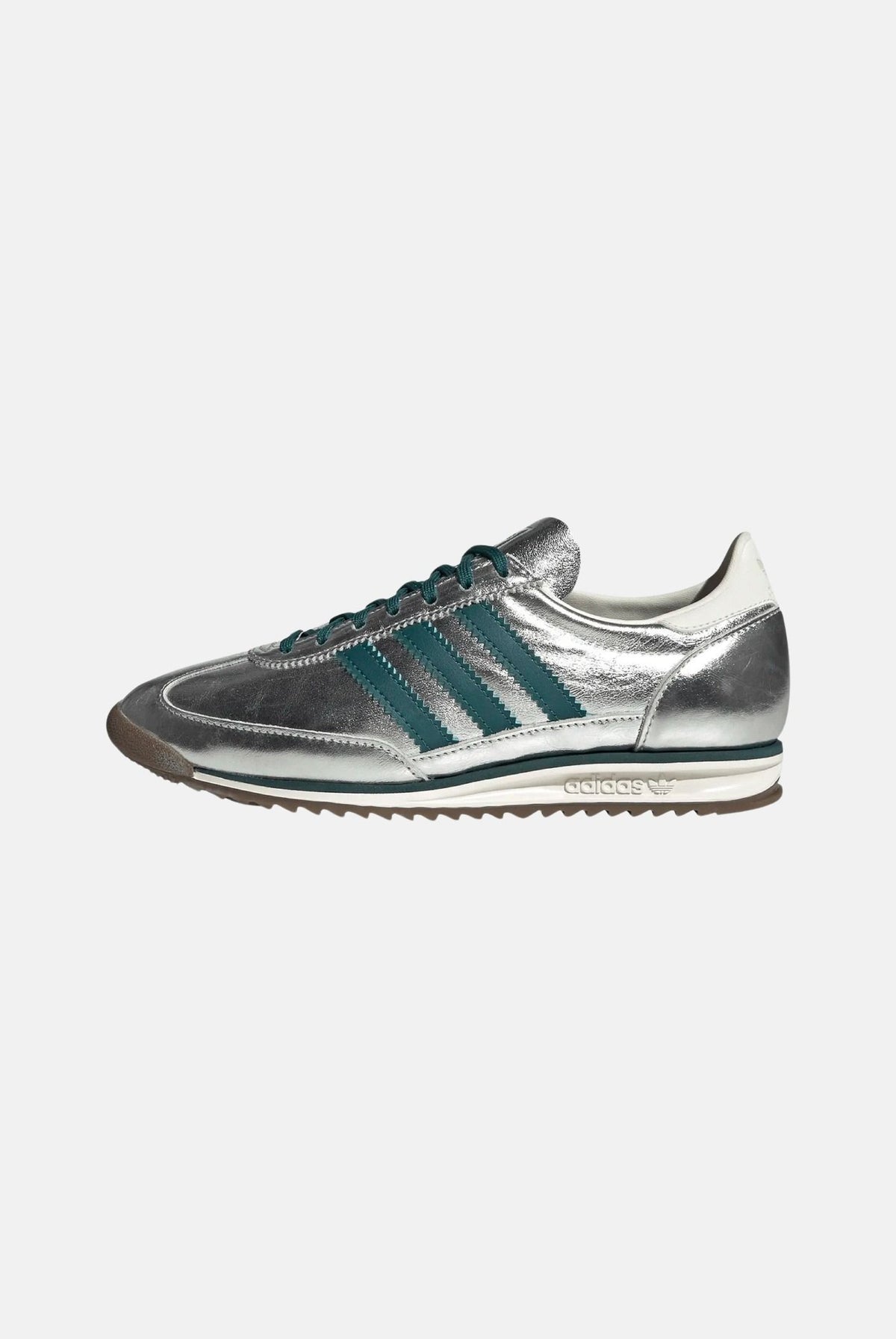 ADIDAS ORIGINALS Sneakers SL 72 argento da donna con finitura metallizzata e dettagli a contrasto. KJ2293 . ADIDAS ORIGINALS