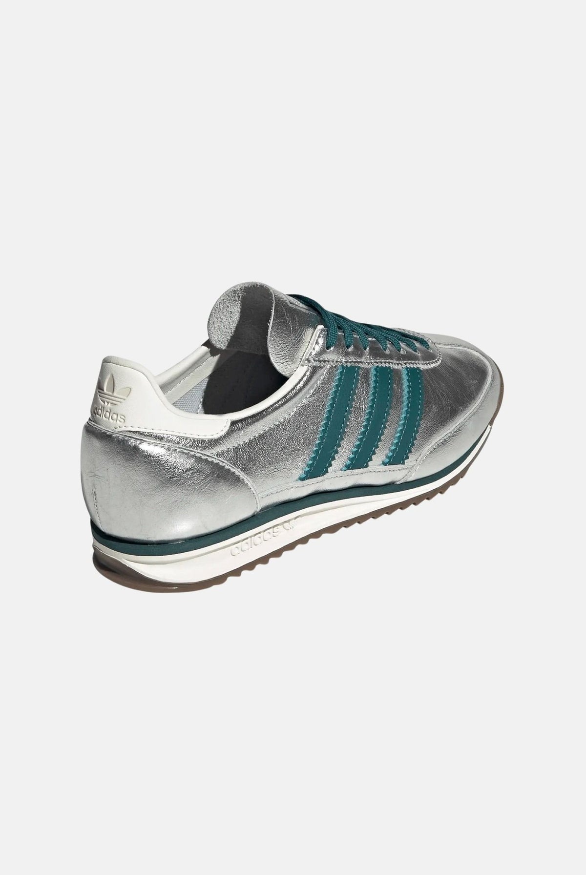 ADIDAS ORIGINALS Sneakers SL 72 argento da donna con finitura metallizzata e dettagli a contrasto. KJ2293 . ADIDAS ORIGINALS