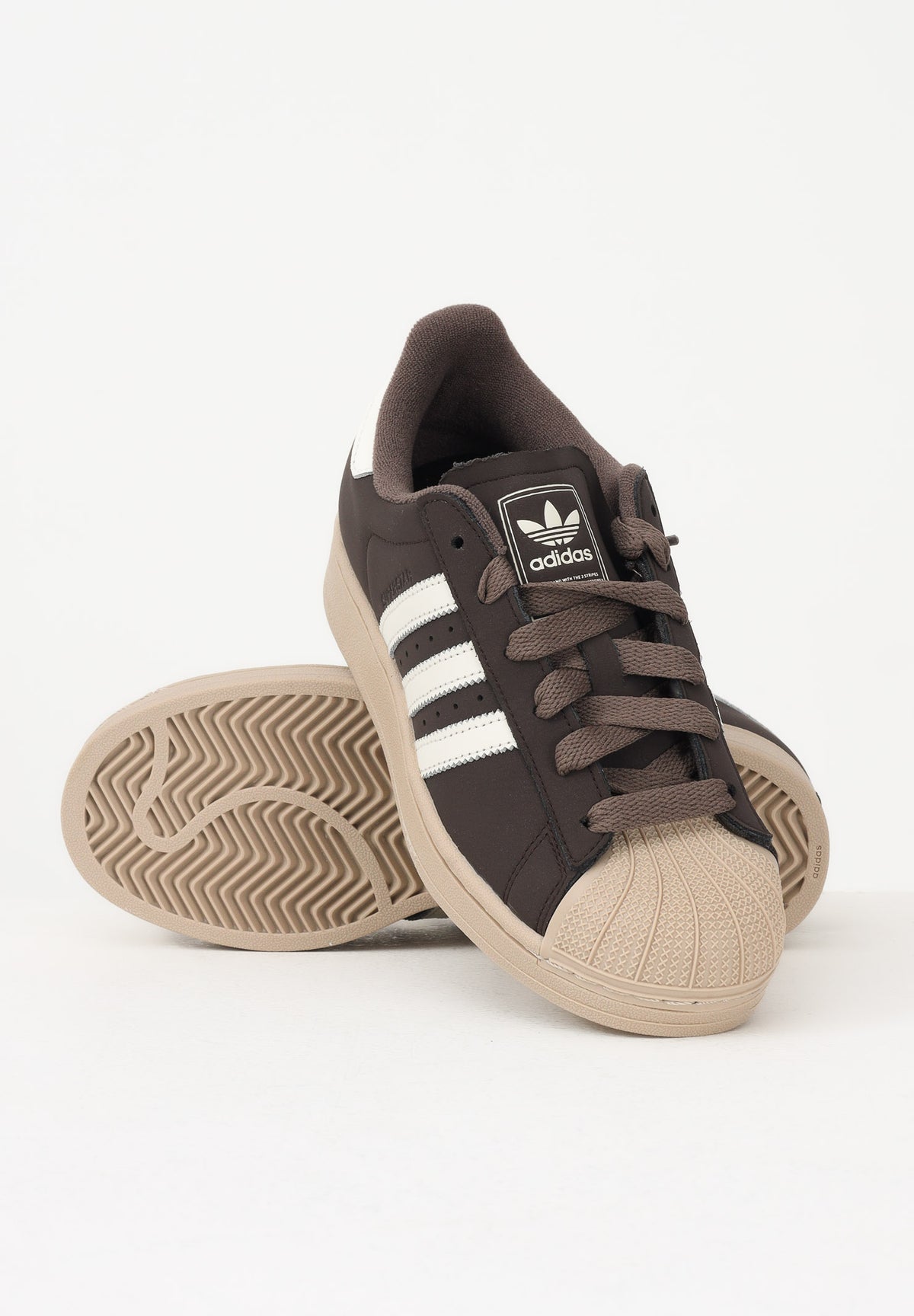 ADIDAS ORIGINALS Sneakers SUPERSTAR II marroni per uomo e donna KJ4545 . ADIDAS ORIGINALS