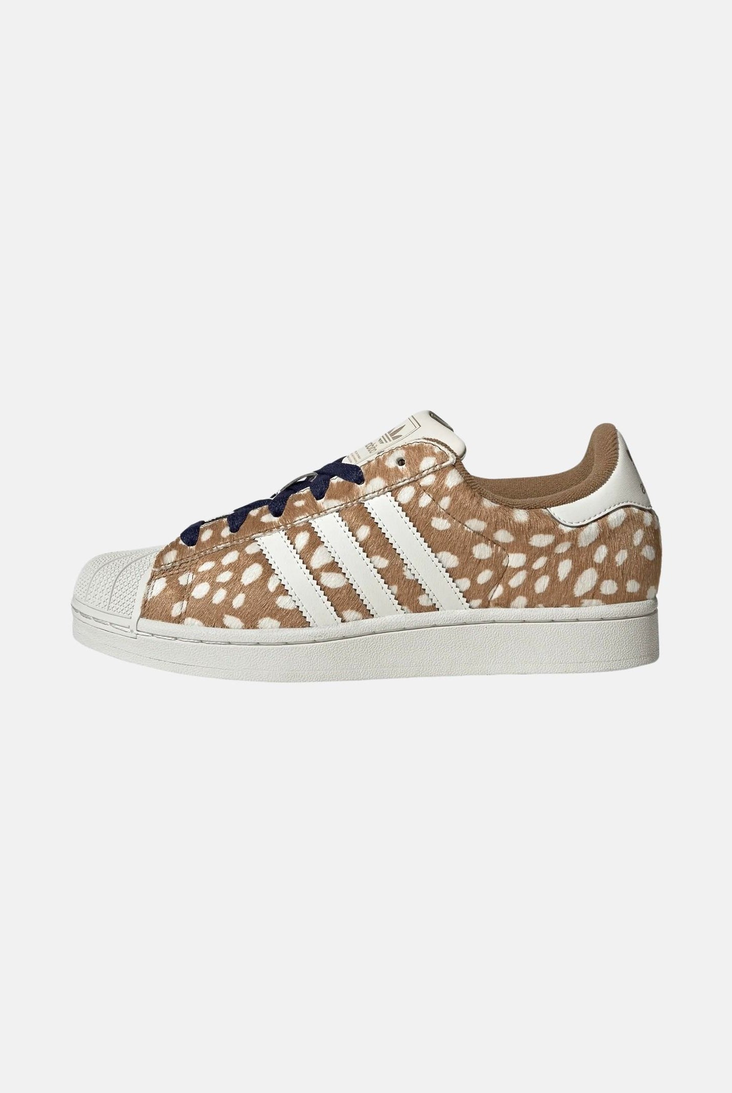 ADIDAS ORIGINALS Sneakers SUPERSTAR II Brown Desert / marrone da donna con stampa animalier effetto Bambi KJ4642 . ADIDAS ORIGINALS