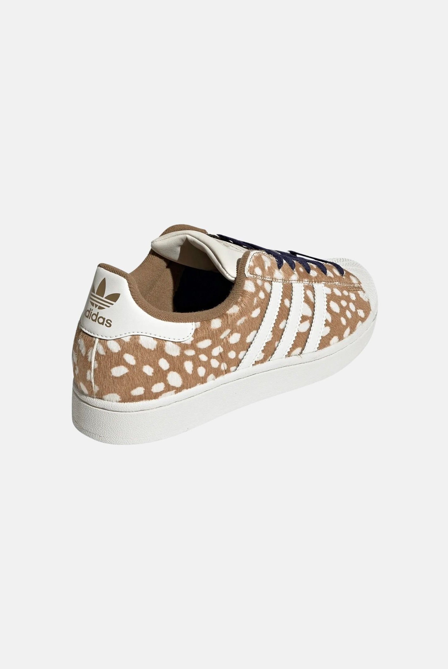 ADIDAS ORIGINALS Sneakers SUPERSTAR II Brown Desert / marrone da donna con stampa animalier effetto Bambi KJ4642 . ADIDAS ORIGINALS