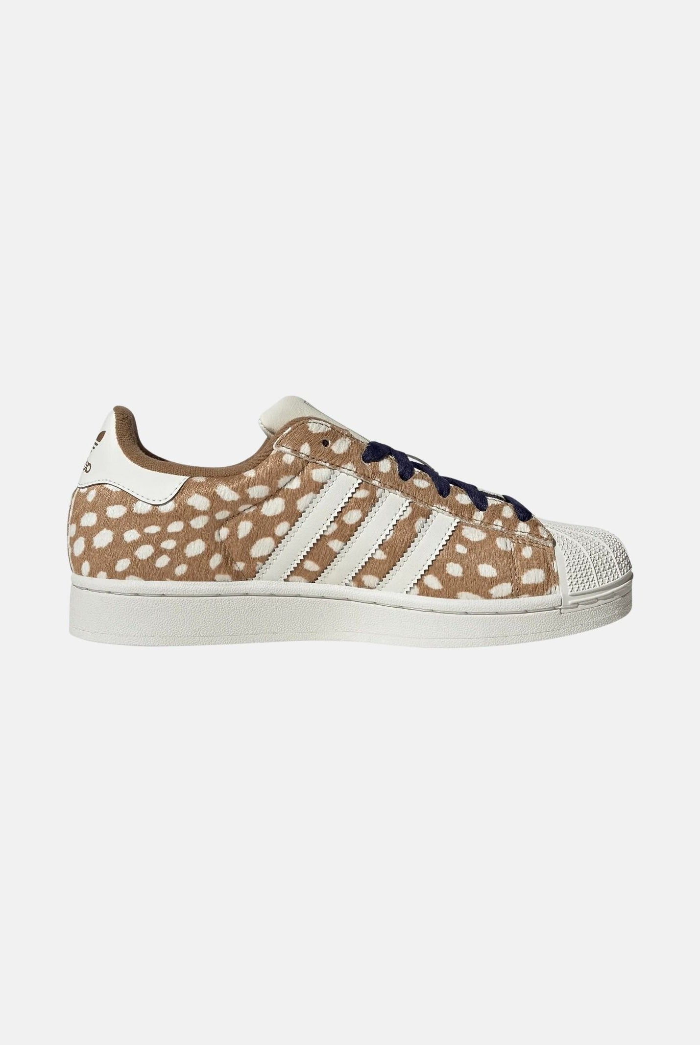 ADIDAS ORIGINALS Sneakers SUPERSTAR II Brown Desert / marrone da donna con stampa animalier effetto Bambi KJ4642 . ADIDAS ORIGINALS