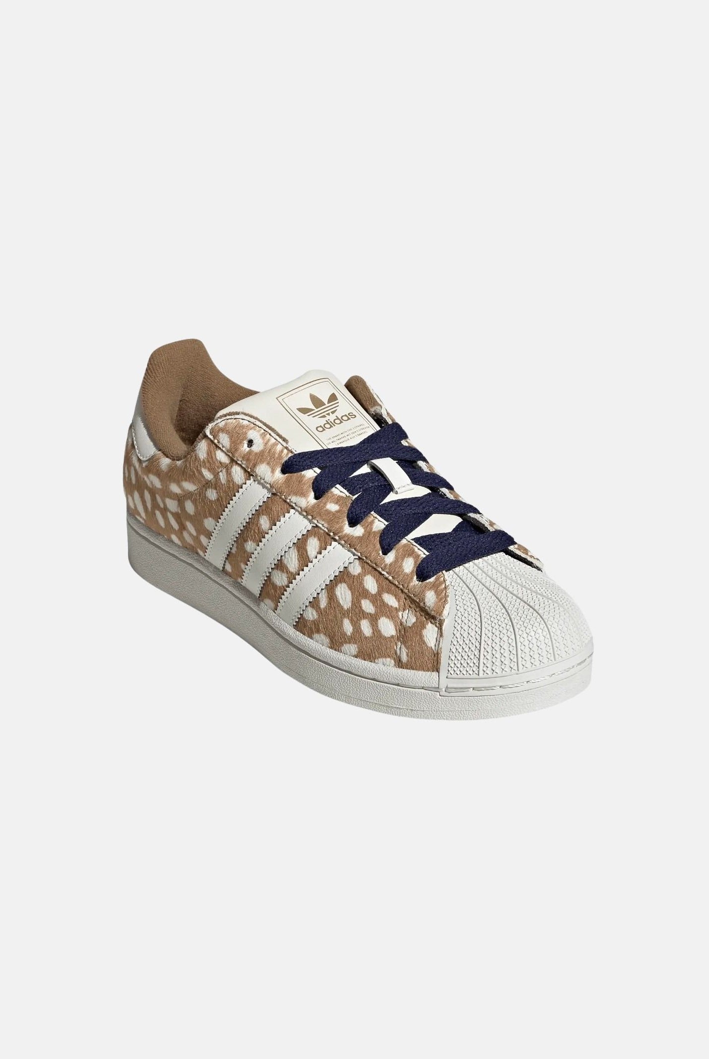 ADIDAS ORIGINALS Sneakers SUPERSTAR II Brown Desert / marrone da donna con stampa animalier effetto Bambi KJ4642 . ADIDAS ORIGINALS