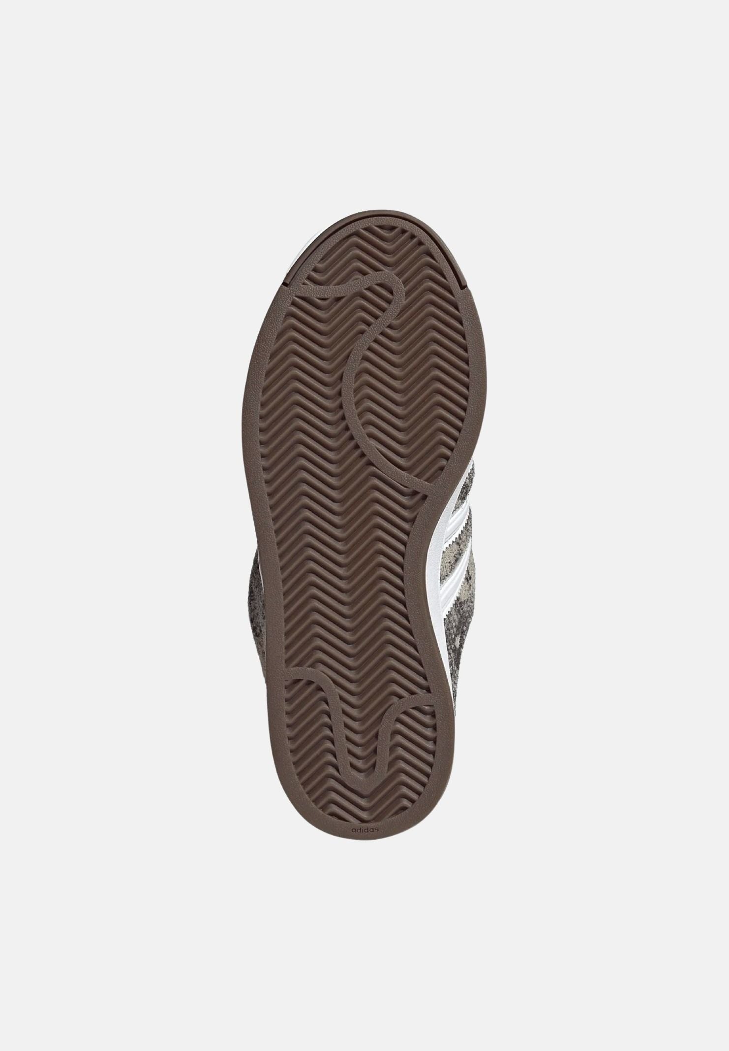 ADIDAS ORIGINALS Sneakers SUPERSTAR II beige-grigio da donna con stampa animalier effetto serpente KJ4648 . ADIDAS ORIGINALS