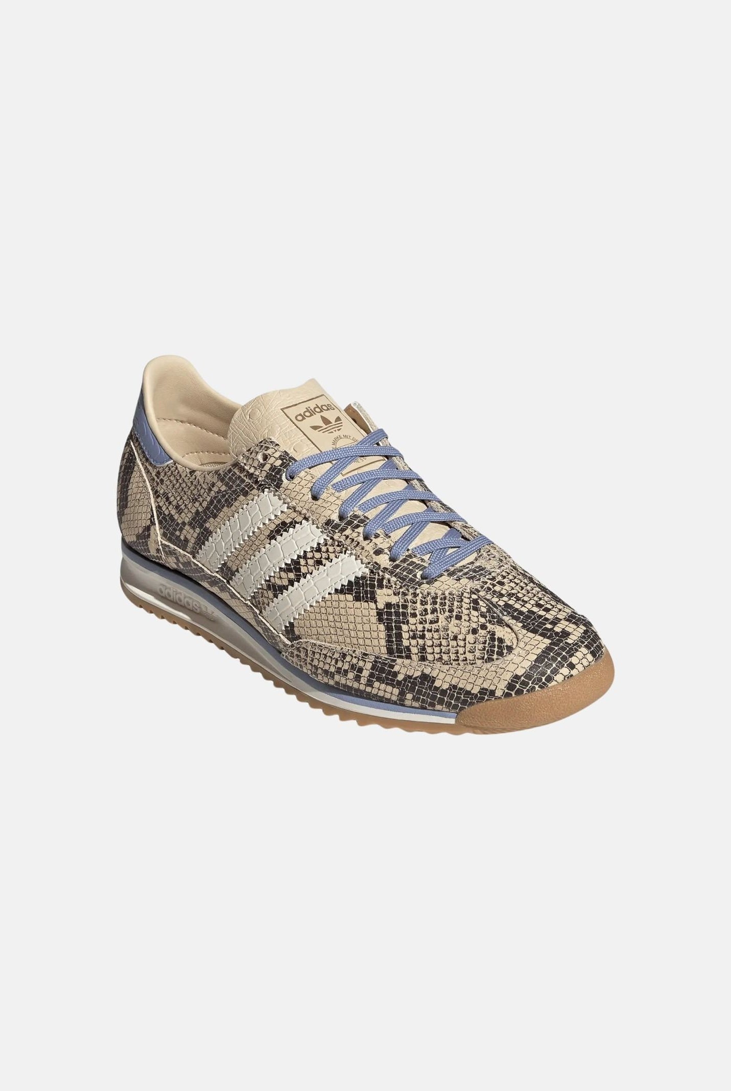 ADIDAS ORIGINALS Sneakers SL 72 OG S Ivory- Gum beige da donna con motivo animalier KJ7443 . ADIDAS ORIGINALS