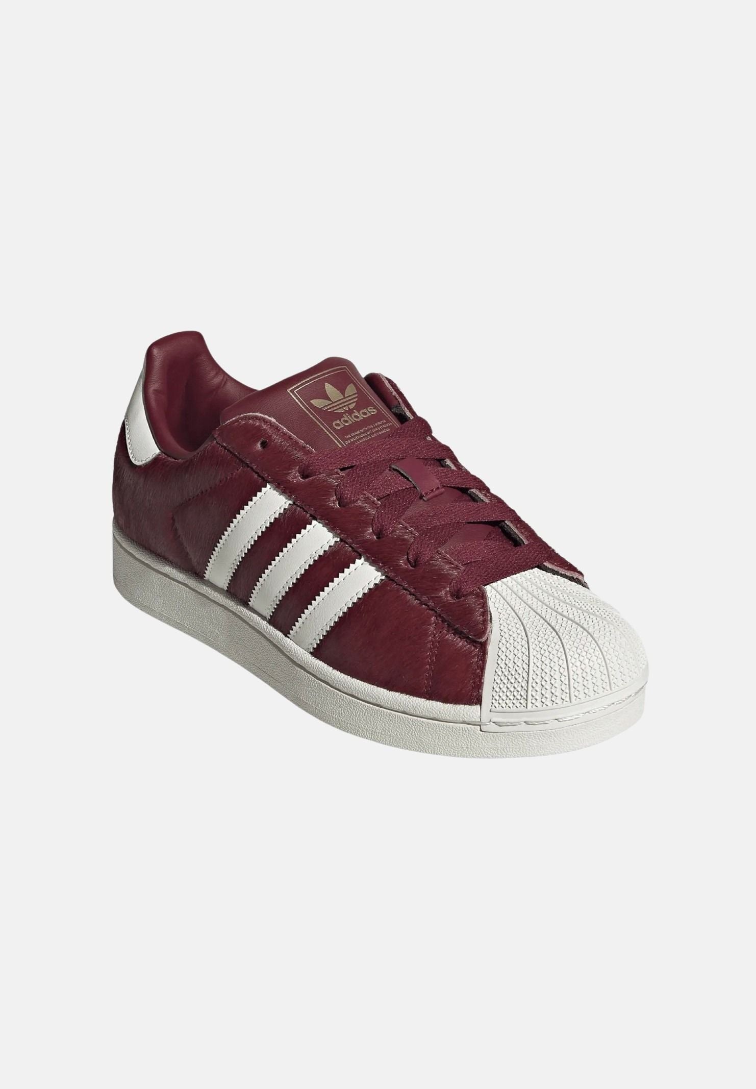 ADIDAS ORIGINALS Sneakers SUPERSTAR II Shadow Red-Off White per uomo e donna KJ7696 . ADIDAS ORIGINALS
