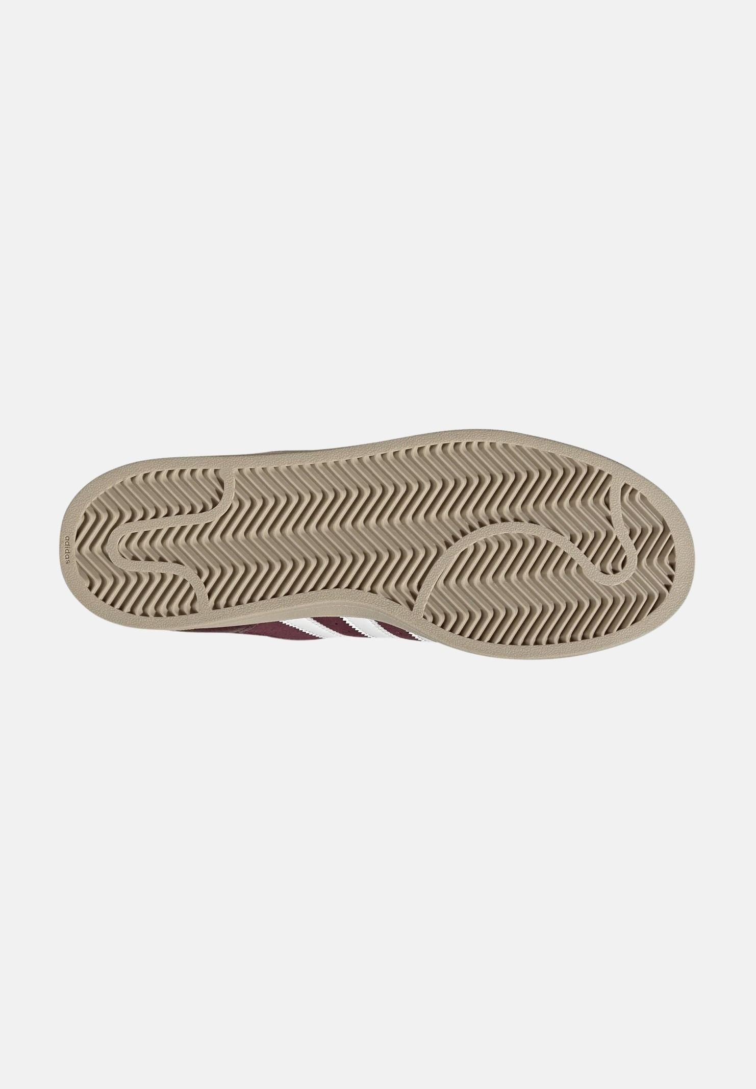 ADIDAS ORIGINALS Sneakers SUPERSTAR II Maroon bordeaux da uomo con iconche 3-stripes KJ9949 . ADIDAS ORIGINALS