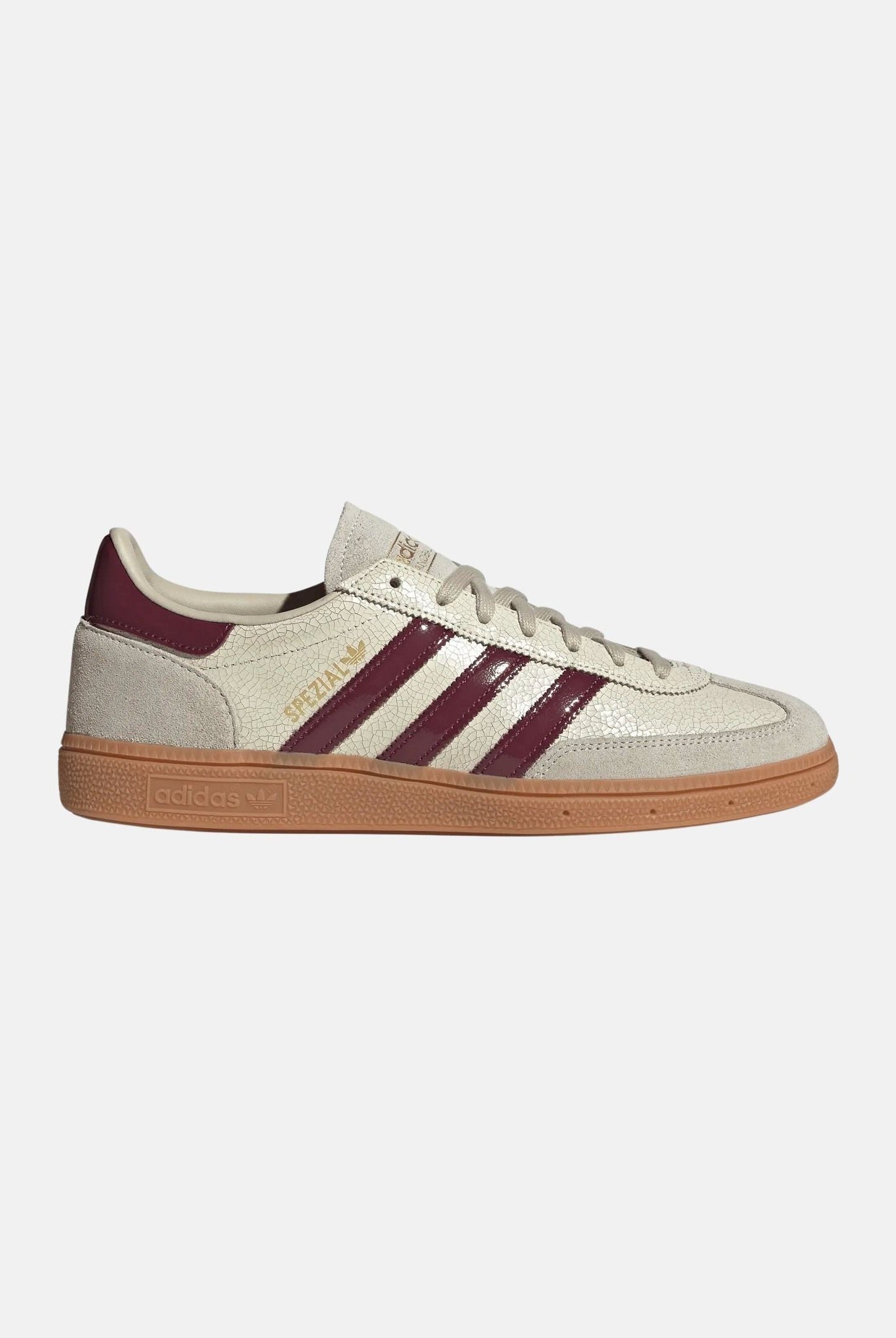 ADIDAS ORIGINALS Sneakers HANDBALL SPEZIAL beige e bordeaux per uomo e donna con design rétro a contrasto KJ9969 . ADIDAS ORIGINALS
