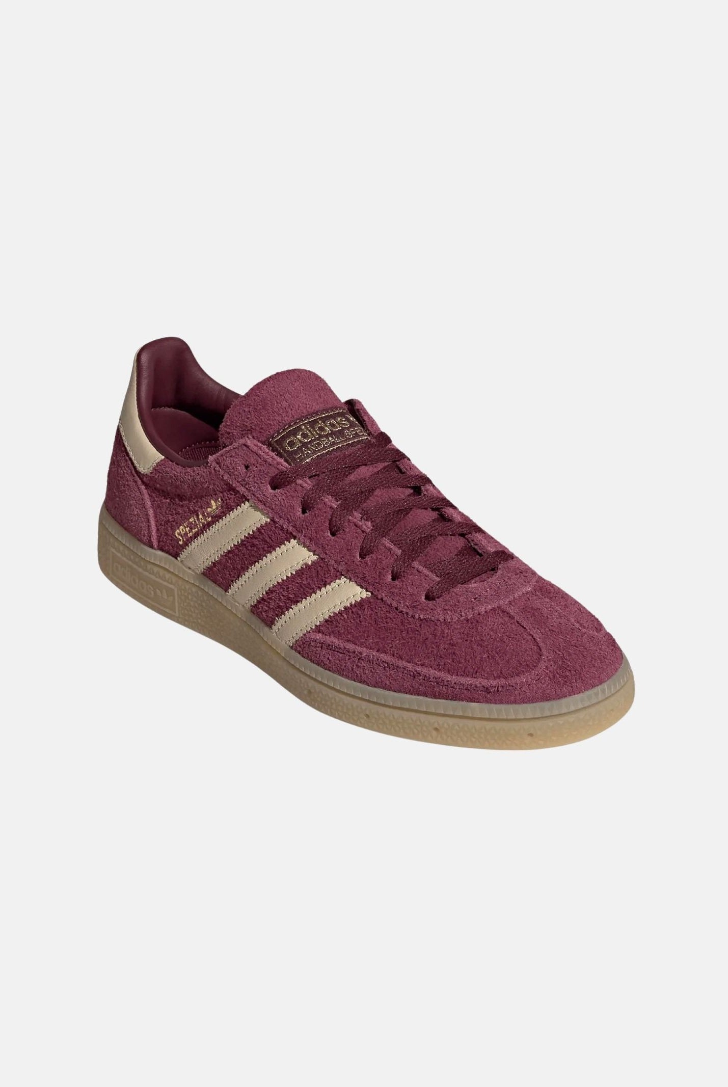 ADIDAS ORIGINALS Sneakers HANDBALL SPEZIAL Maroon-Warm Vanilla-Gold donna KK0929 . ADIDAS ORIGINALS