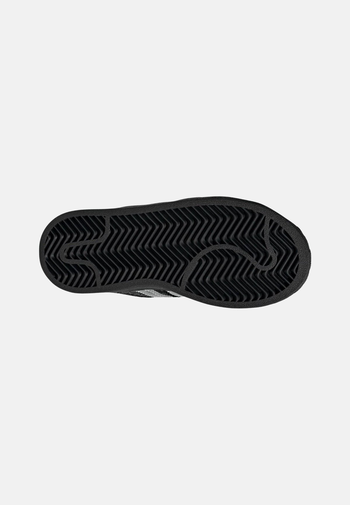 ADIDAS ORIGINALS Sneakers CAMPUS nere per bambina e bambino con dettagli argento metallizzato e suola platform. KK2121 . ADIDAS ORIGINALS