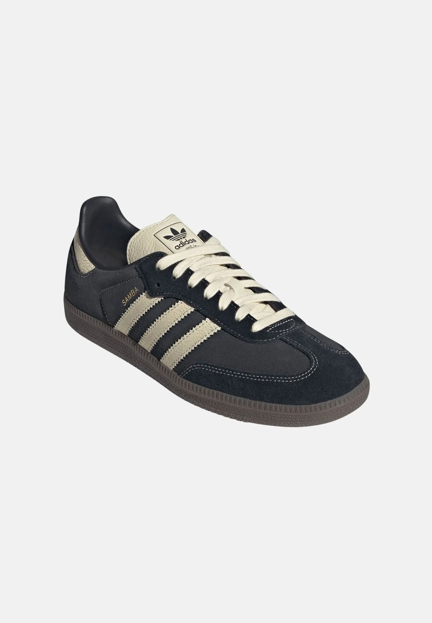 ADIDAS ORIGINALS Sneakers SAMBA OG Carbon-vanilla, nero antracite per uomo e donna KK2268 . ADIDAS ORIGINALS