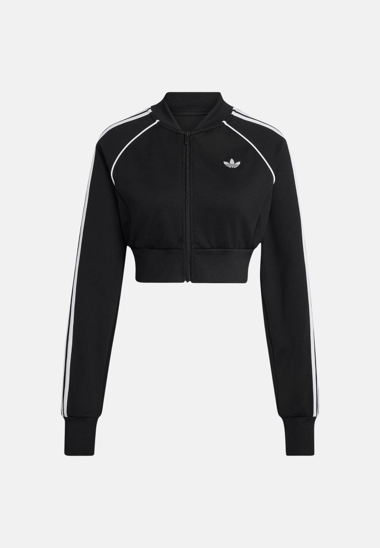 ADIDAS ORIGINALS Felpa SST CROPPED TRACK JACKET nera da donna KQ6426 . ADIDAS ORIGINALS