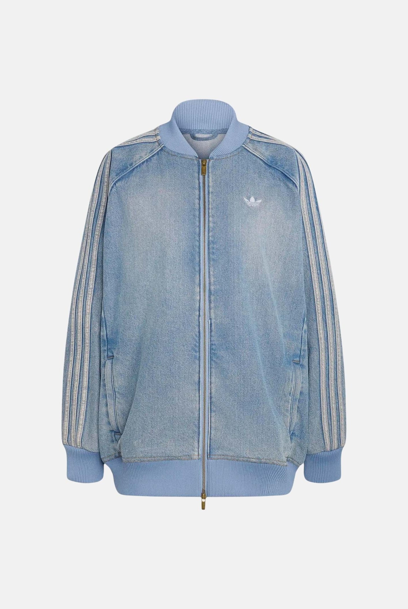 ADIDAS ORIGINALS Giacca di jeans SST OVERSIZED DENIM worn blu, celeste chiaro da donna KQ6473 . ADIDAS ORIGINALS